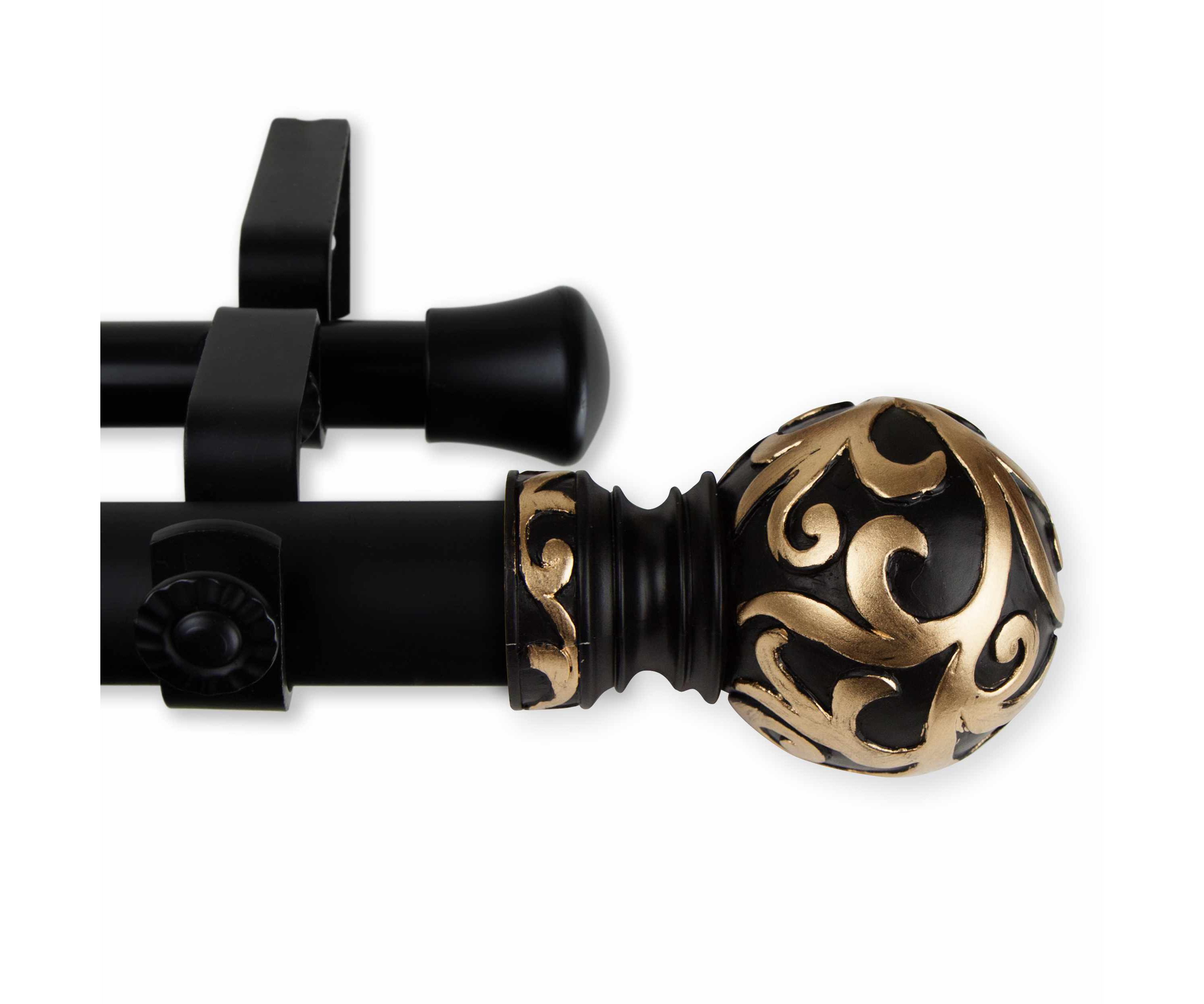 Cypress Expandable Double Curtain Rod
