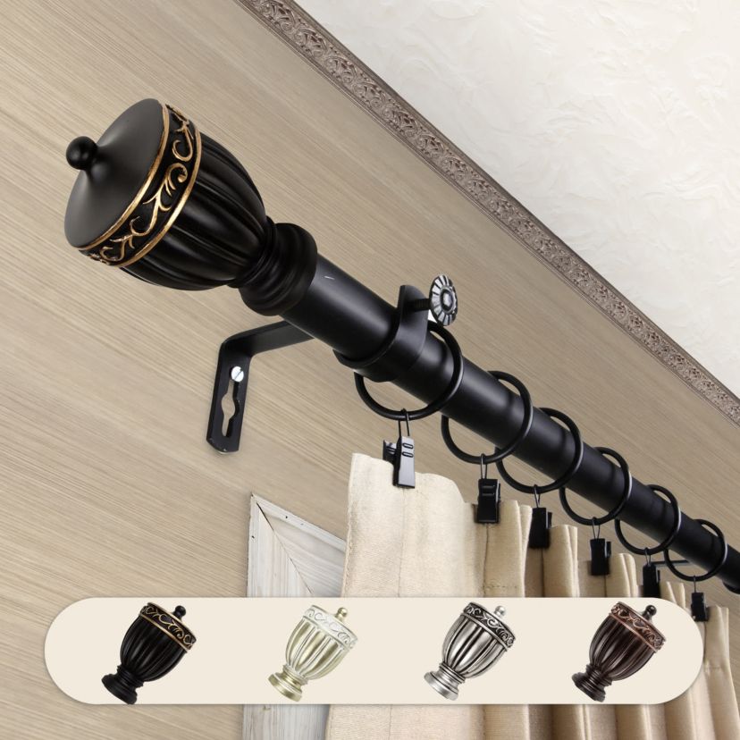 Debussy Expandable Curtain Rod