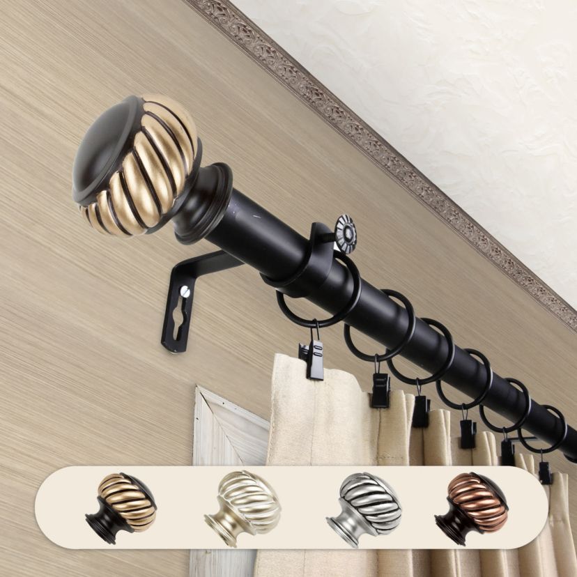 Baldir 1 inch Curtain Rod