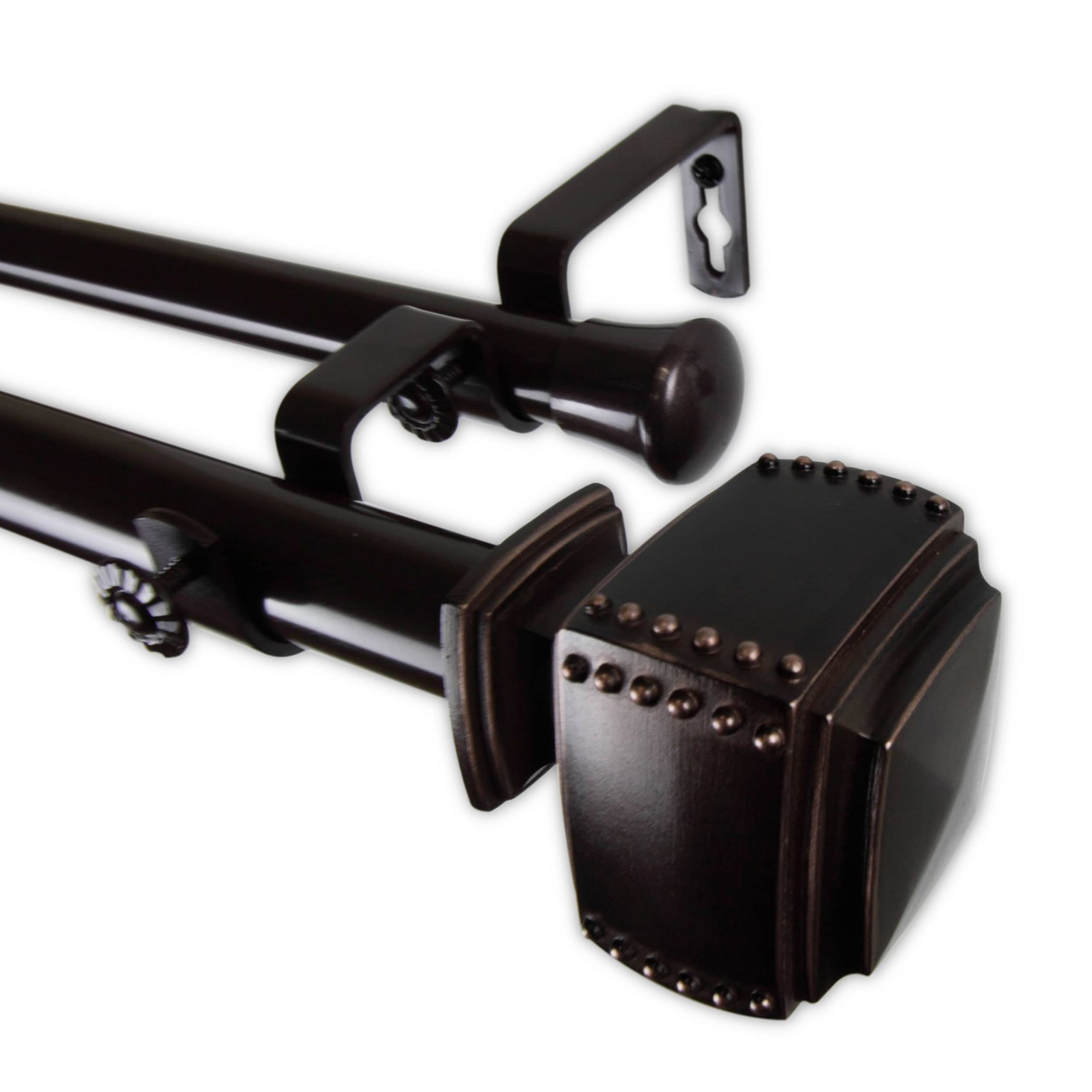 1" Bennett Double Curtain Rod
