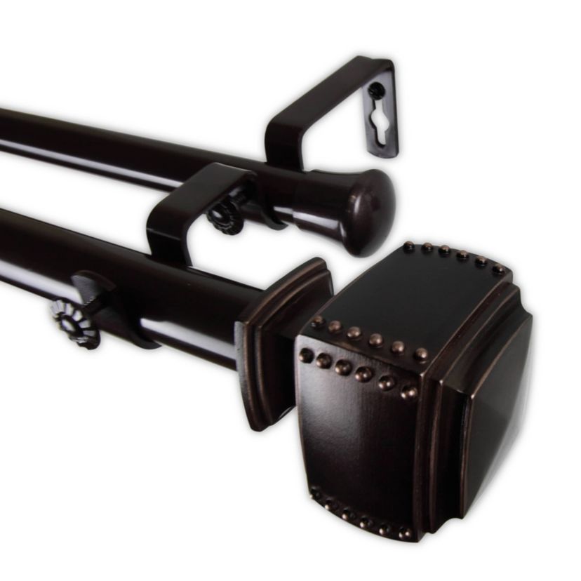 1" Bennett Double Curtain Rod