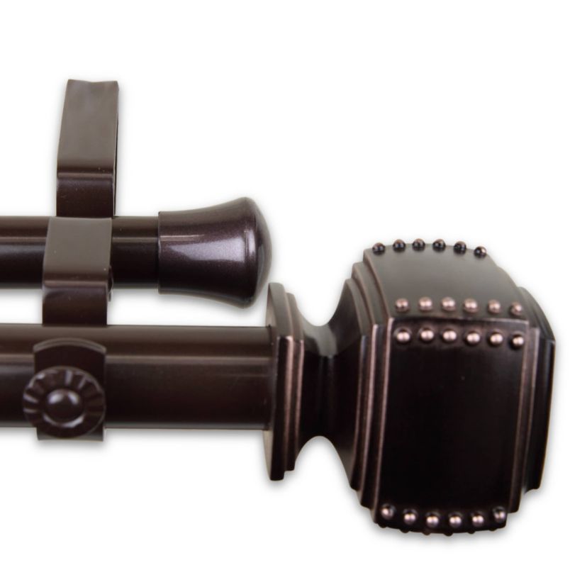 1" Bennett Double Curtain Rod