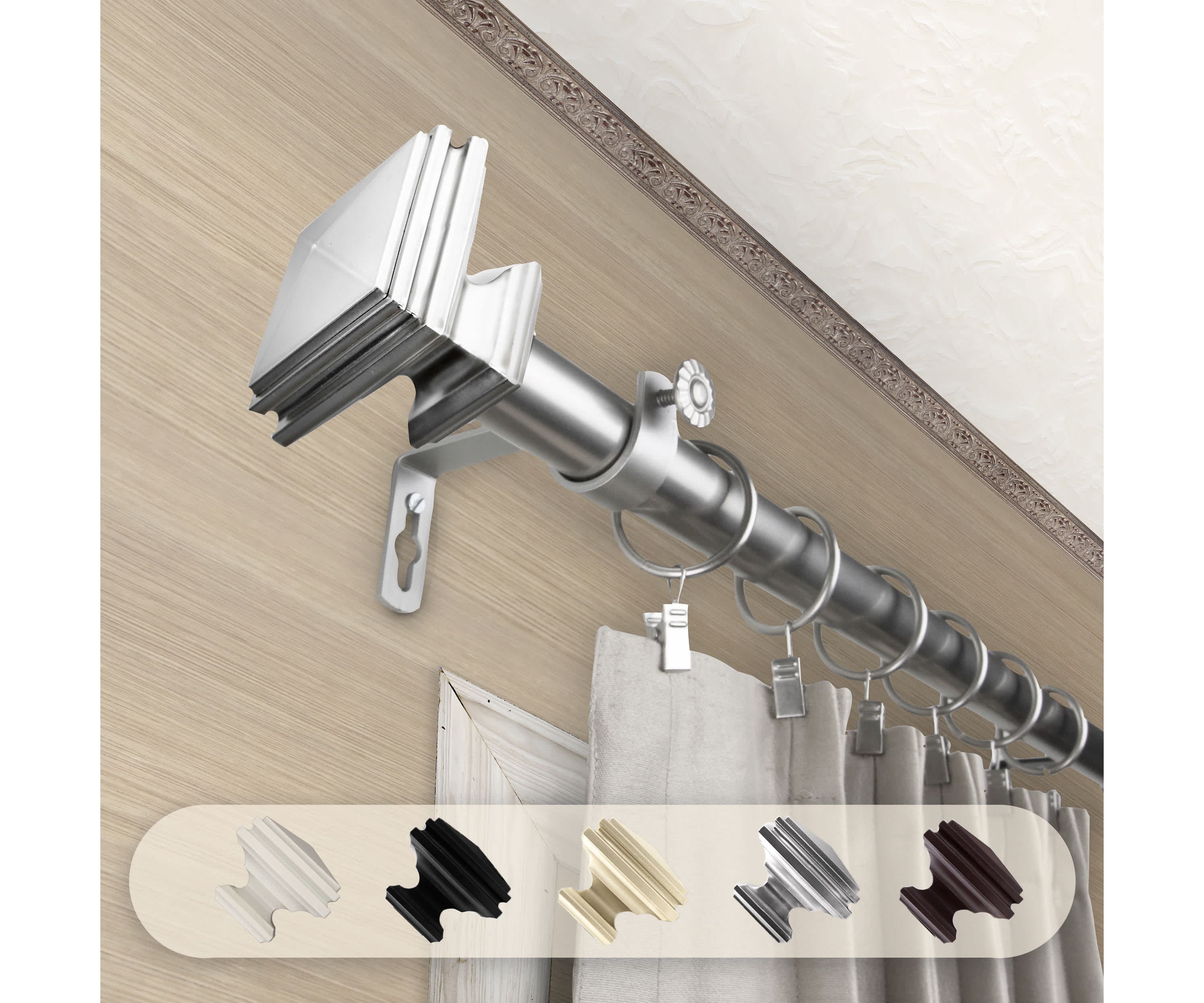 1" Bedpost Curtain Rod