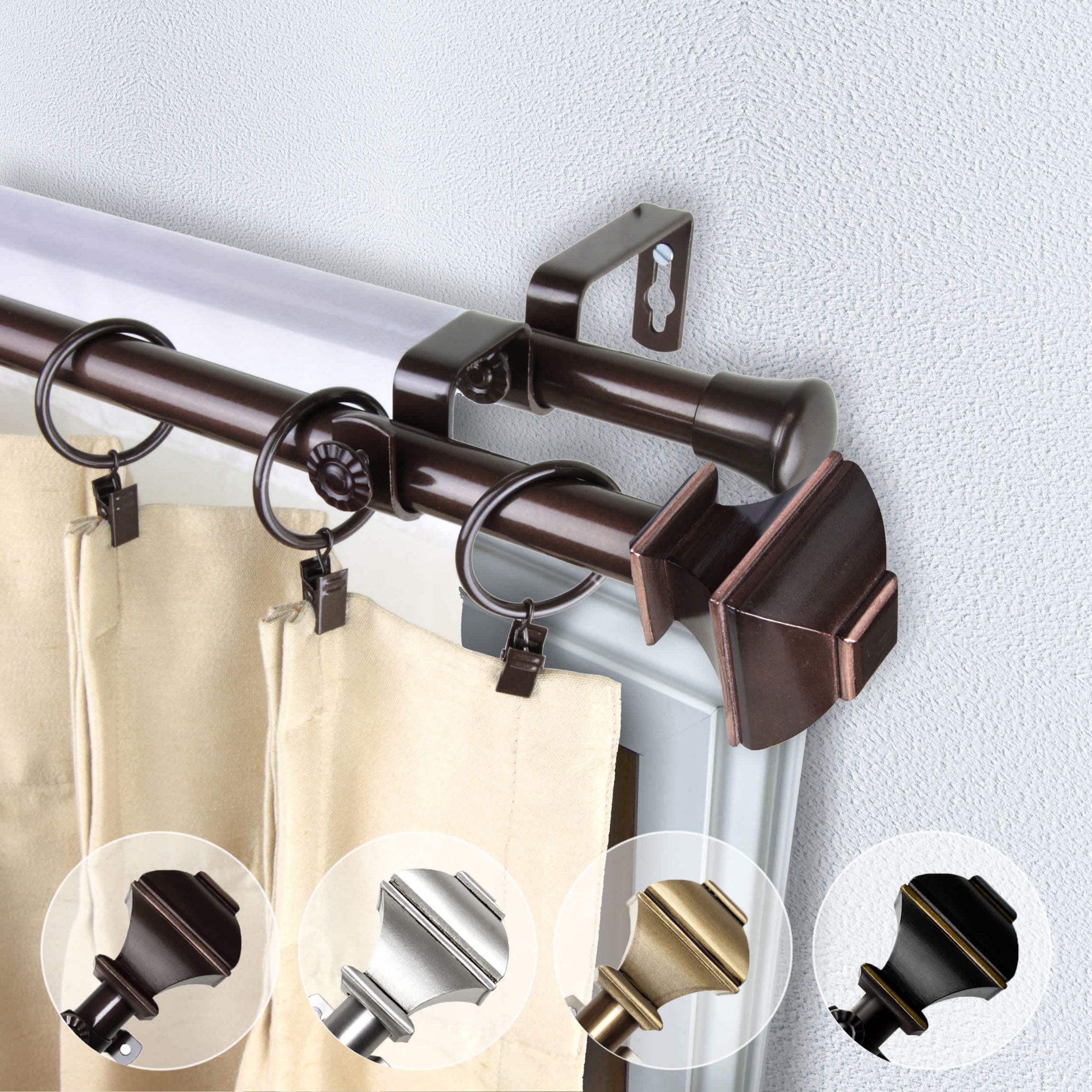 13/16" Delilah Double Curtain Rod