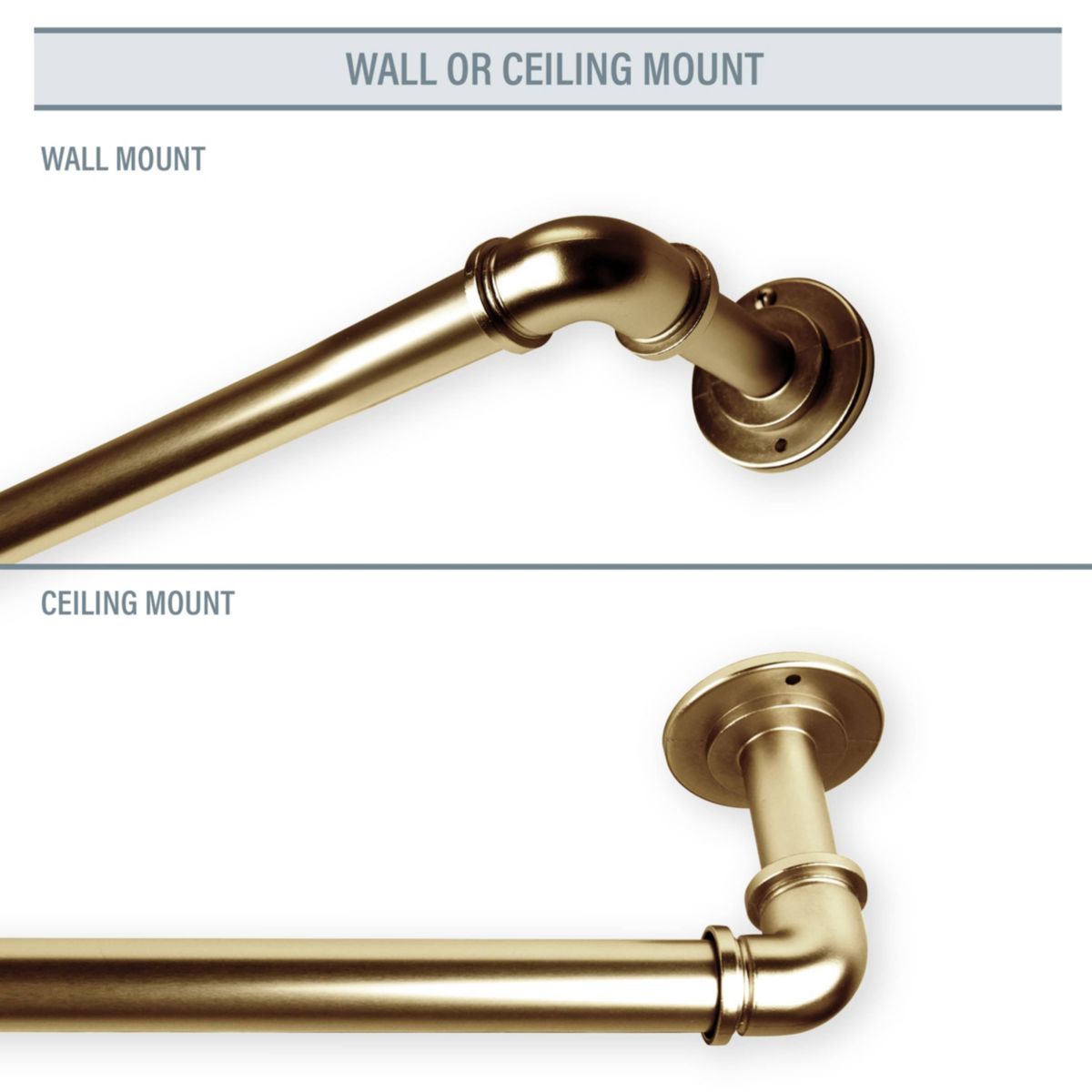 1 inch Pipe Blackout Curtain Rod