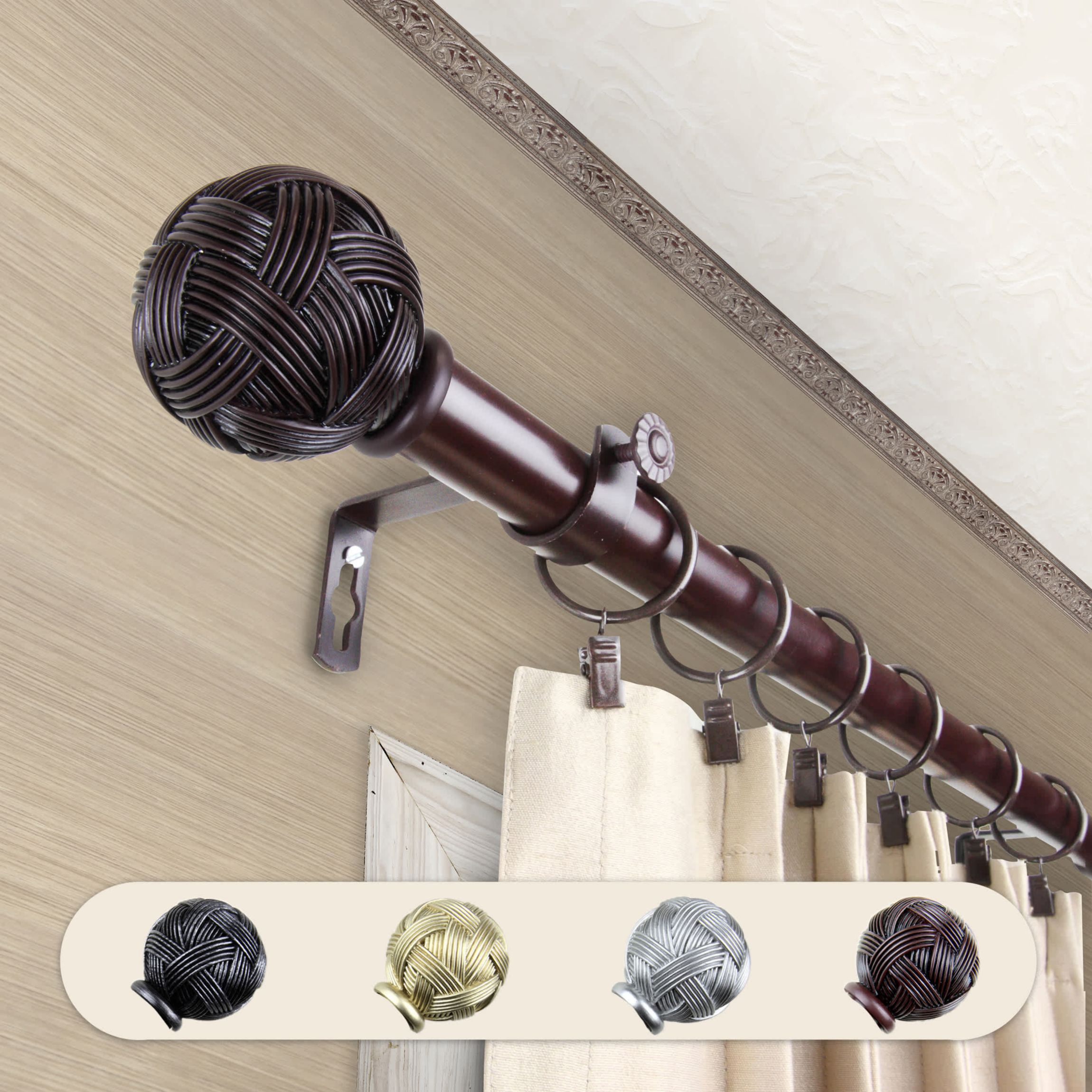 Twine 1 in Curtain Rod