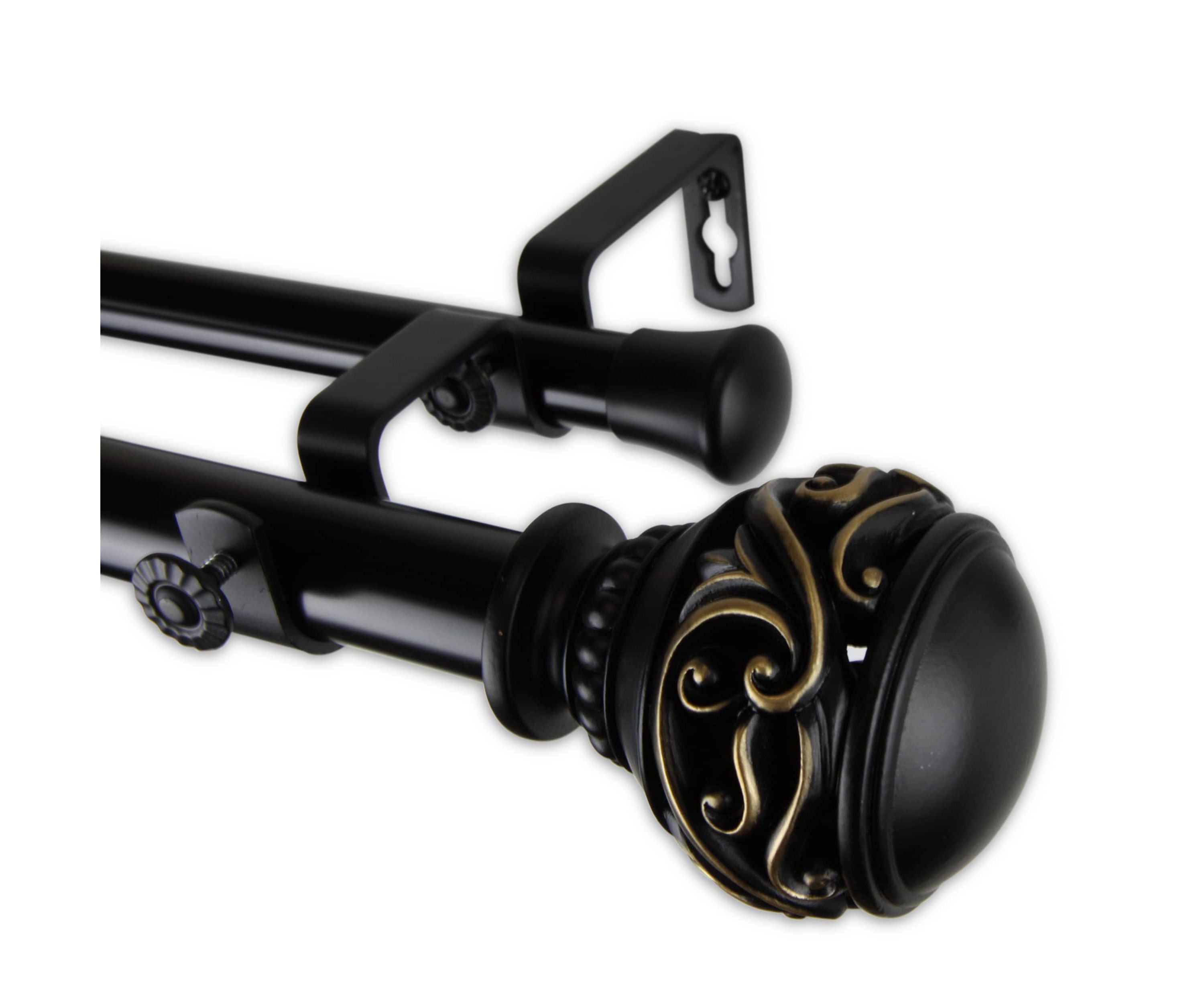 1" Isabella Double Curtain Rod