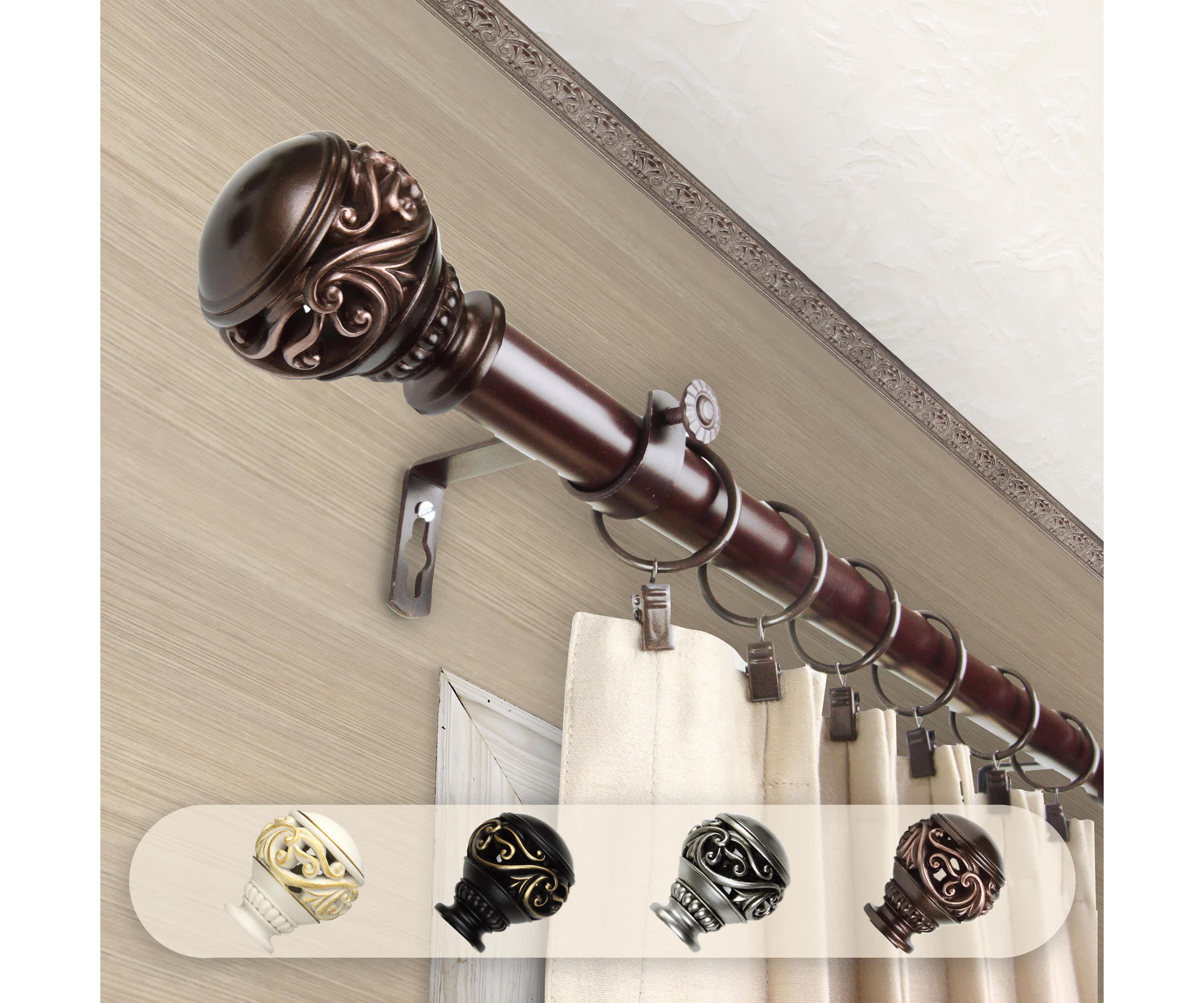 1" Isabella Curtain Rod