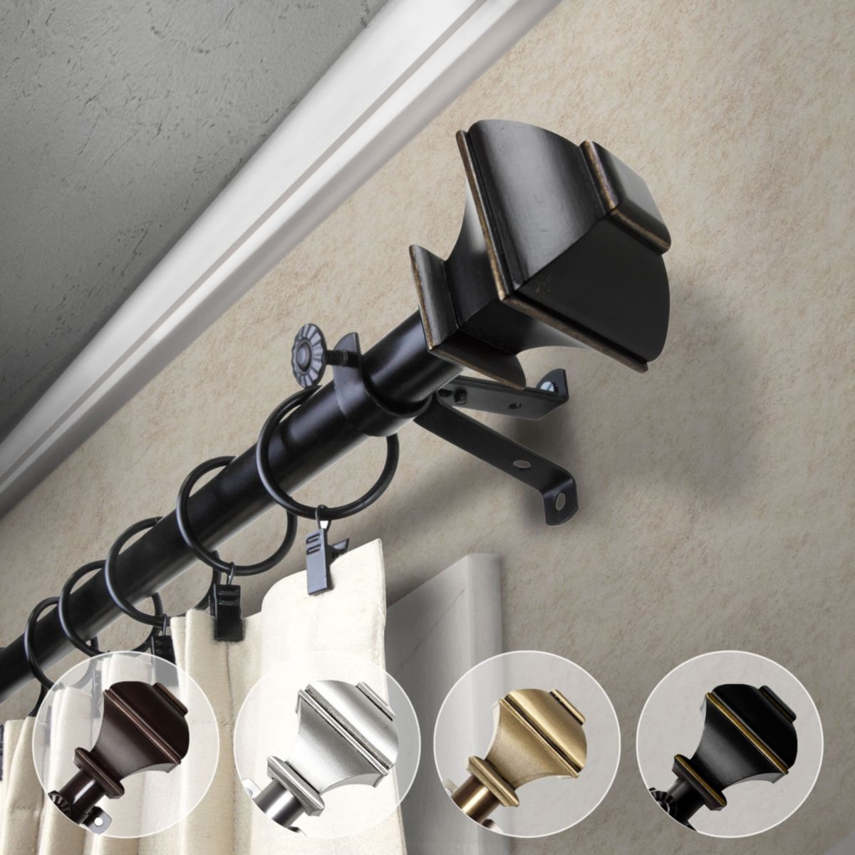 13/16" Marion Curtain Rod