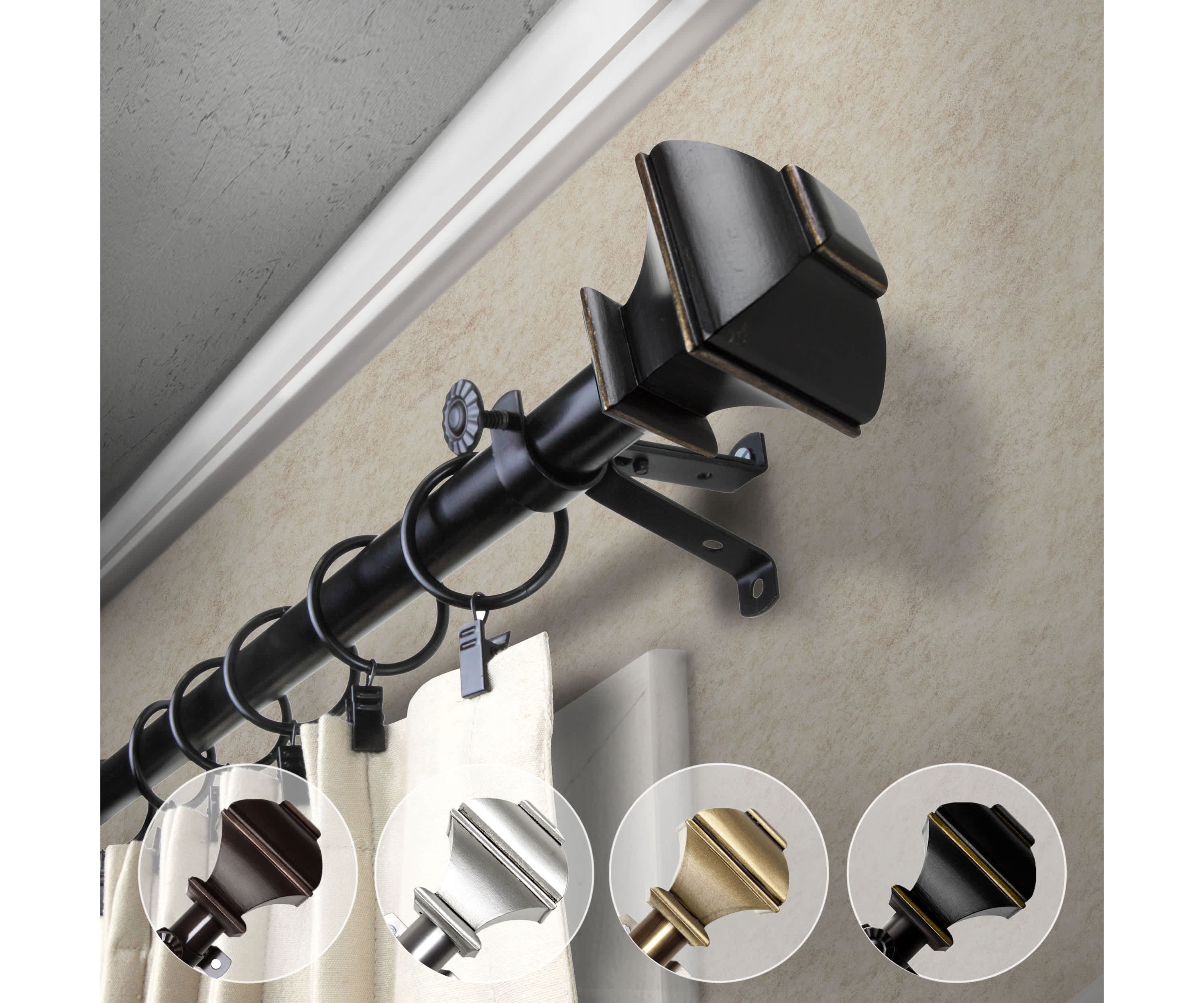 13/16" Marion Curtain Rod