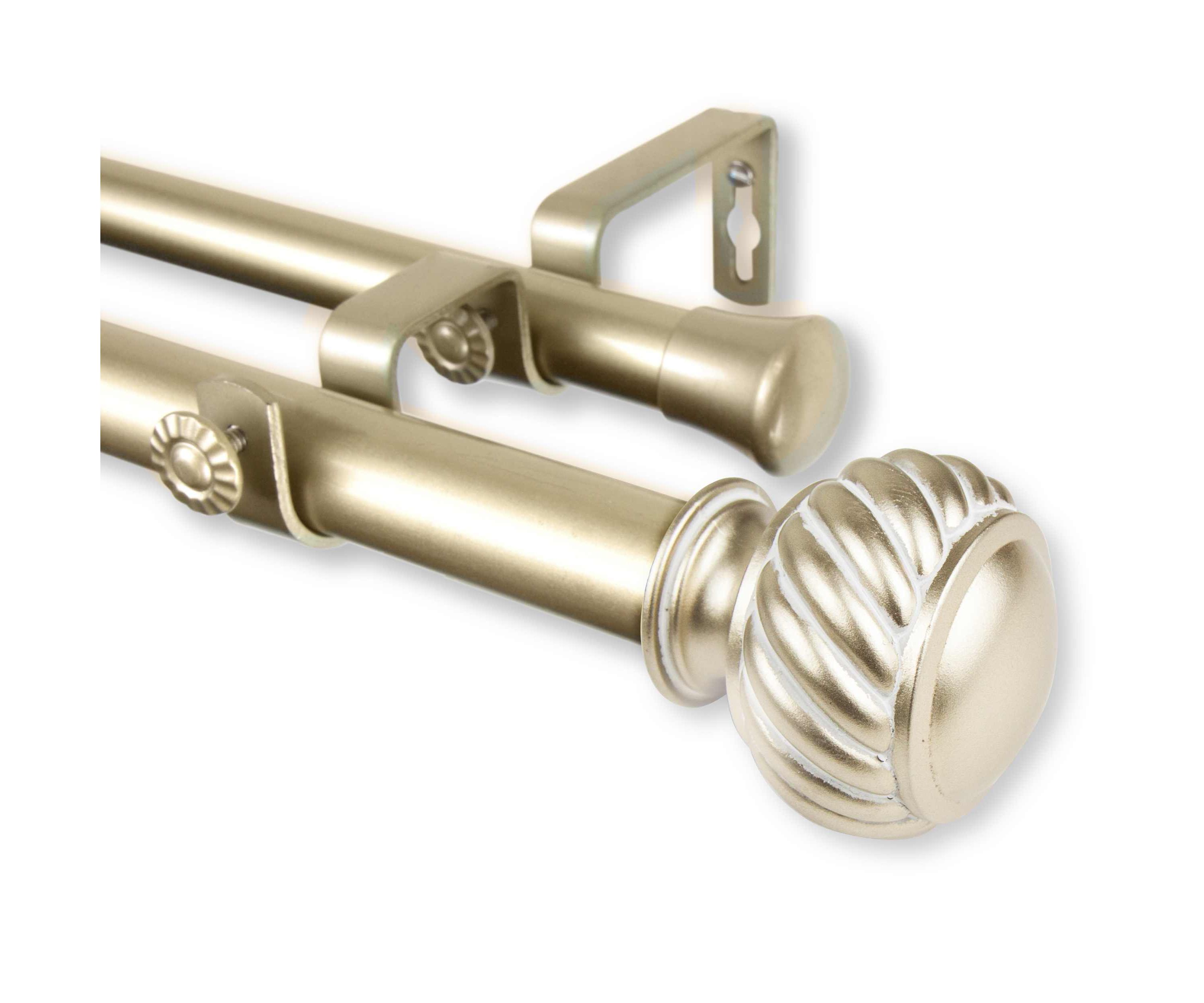 Baldir 1 inch Double Curtain Rod
