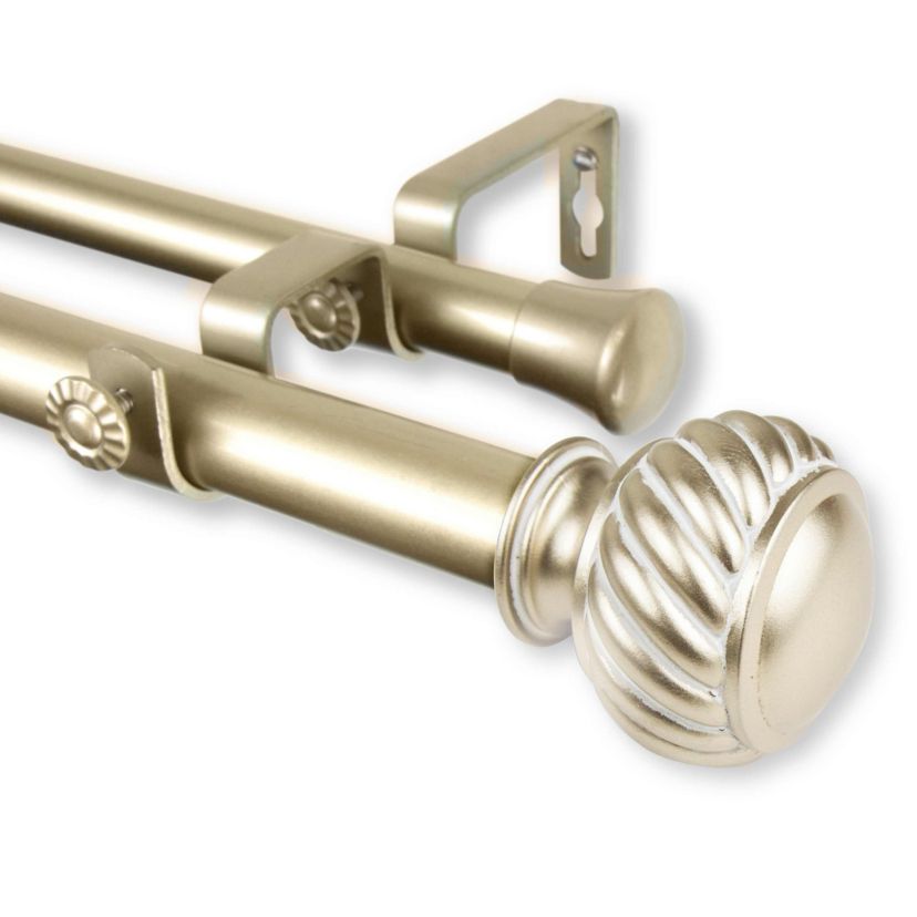 Baldir 1 inch Double Curtain Rod