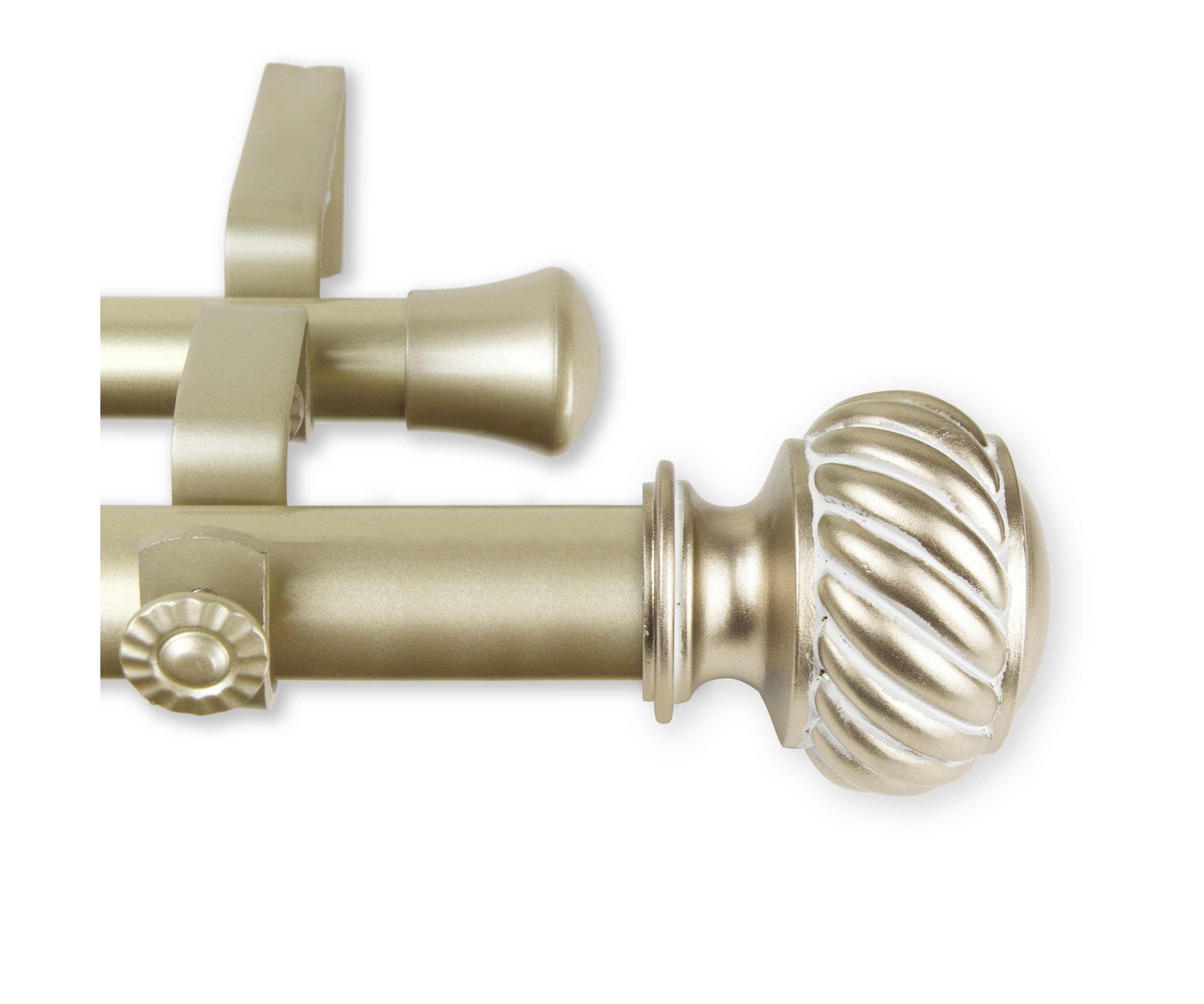 Baldir 1 inch Double Curtain Rod
