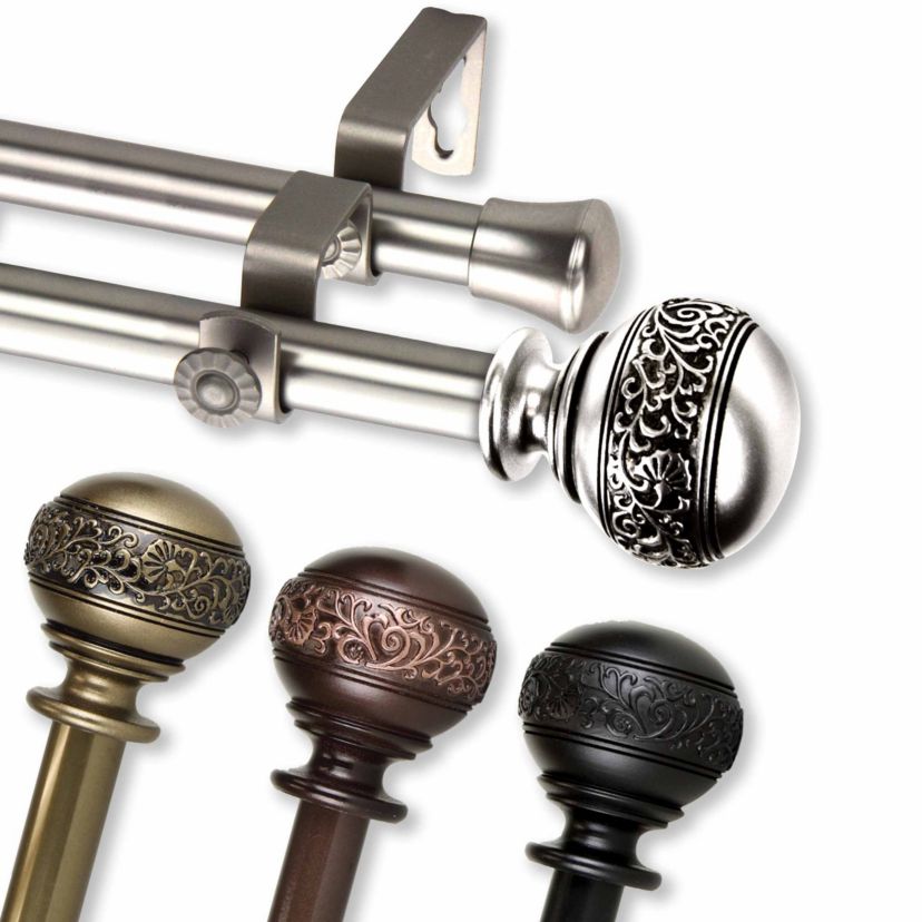 13/16" Naomi Double Curtain Rod