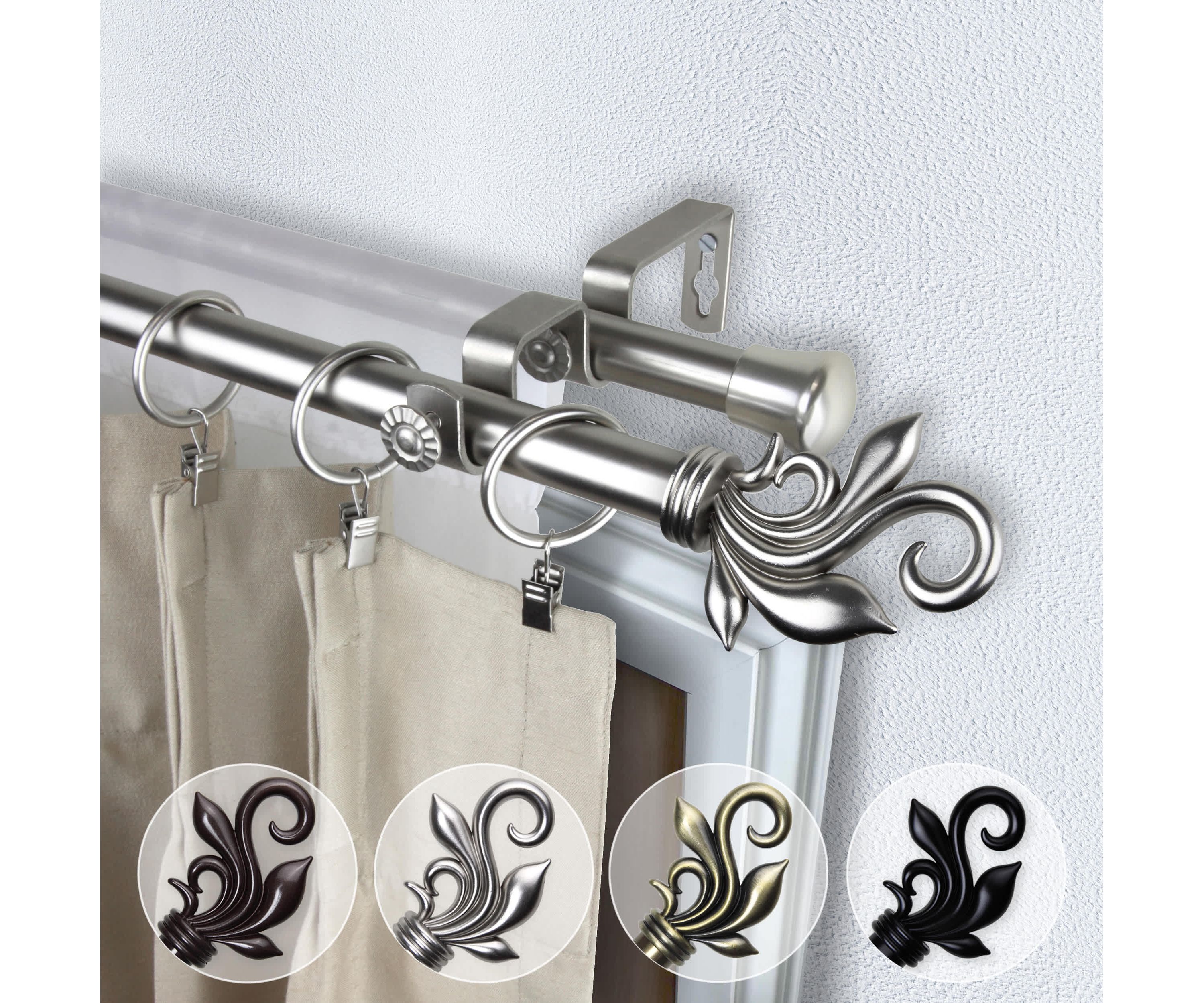 13/16" Delilah Double Curtain Rod