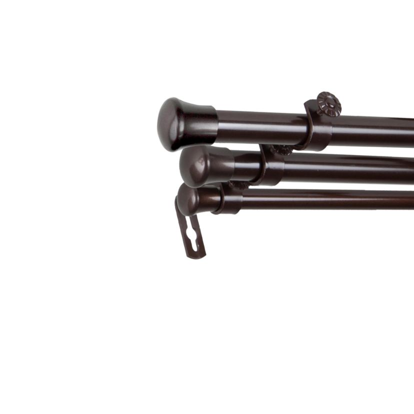 13/16" Triple Curtain Rod