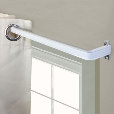 Rod Desyne Lockseam 2 Clearance Curtain Rod 2848 inch White Adjustable Rod 2848 Inch