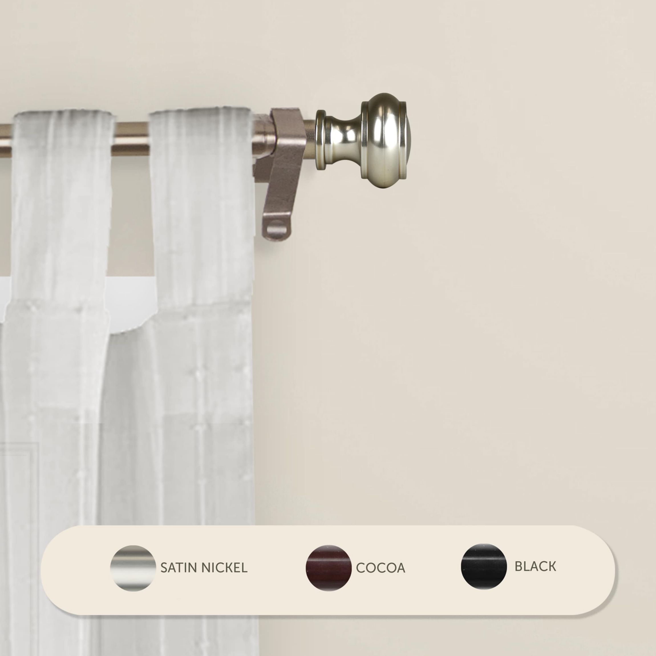 7/16" Teapot Curtain Rod