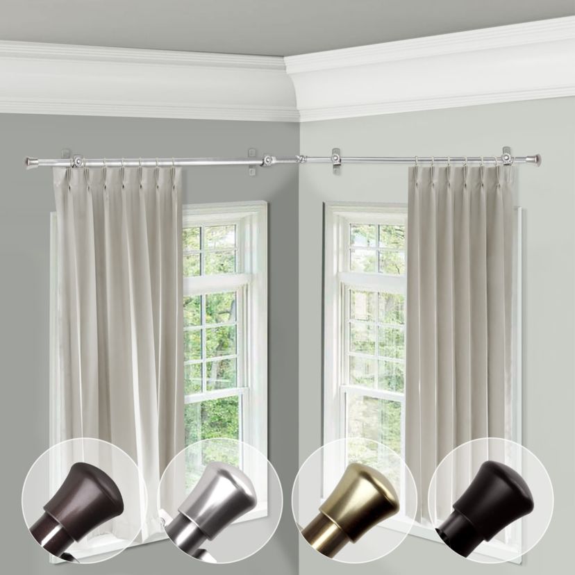 Single Corner Curtain Rod
