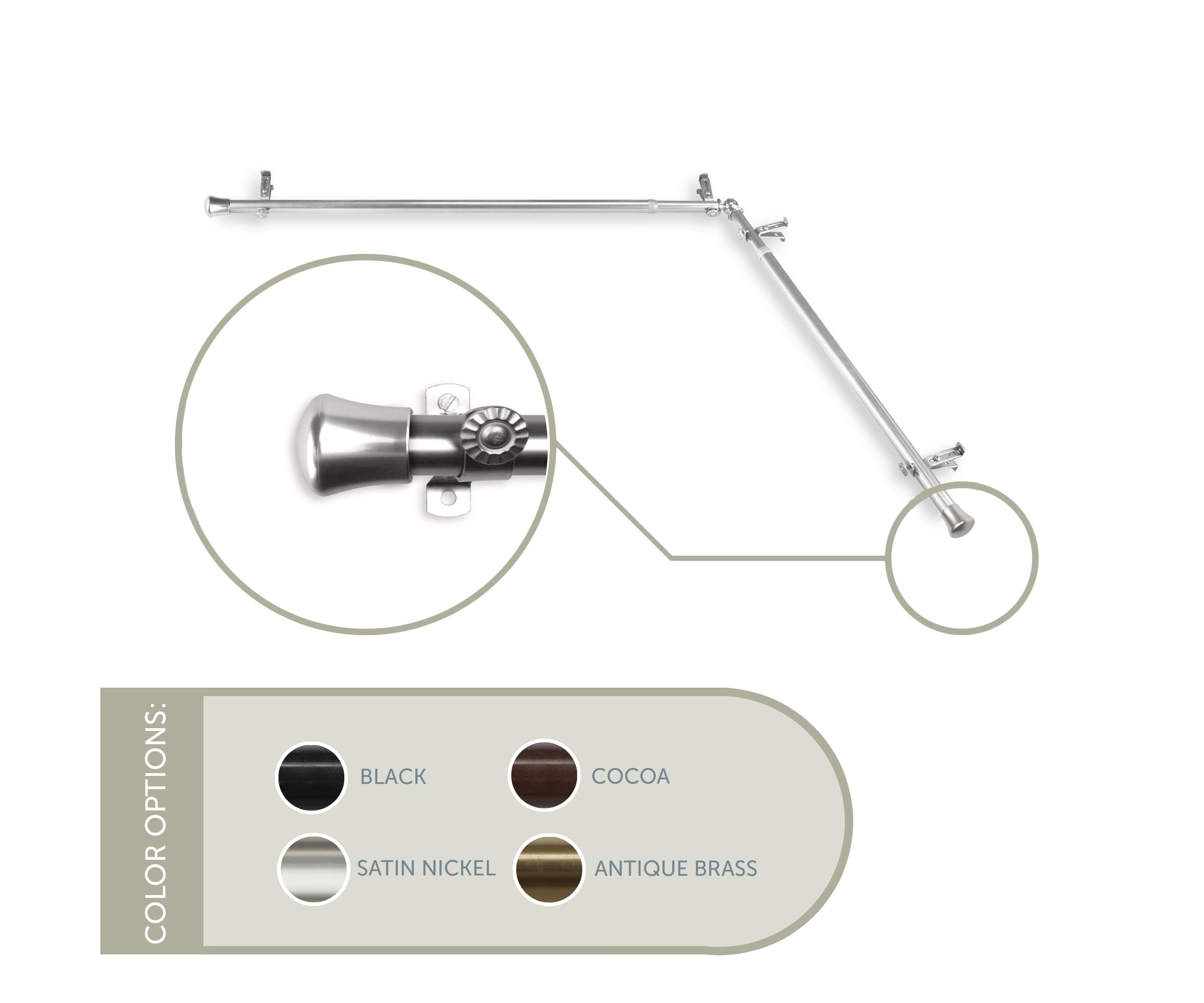 Single Corner Curtain Rod