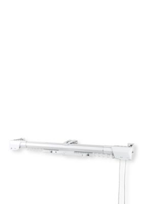 Rod Desyne Heavy Duty Traverse Curtain Rod Center Open 30" 48" White 