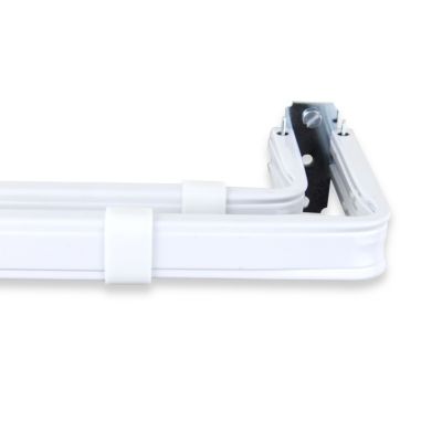 Lockseam Corner Double Curtain Rod