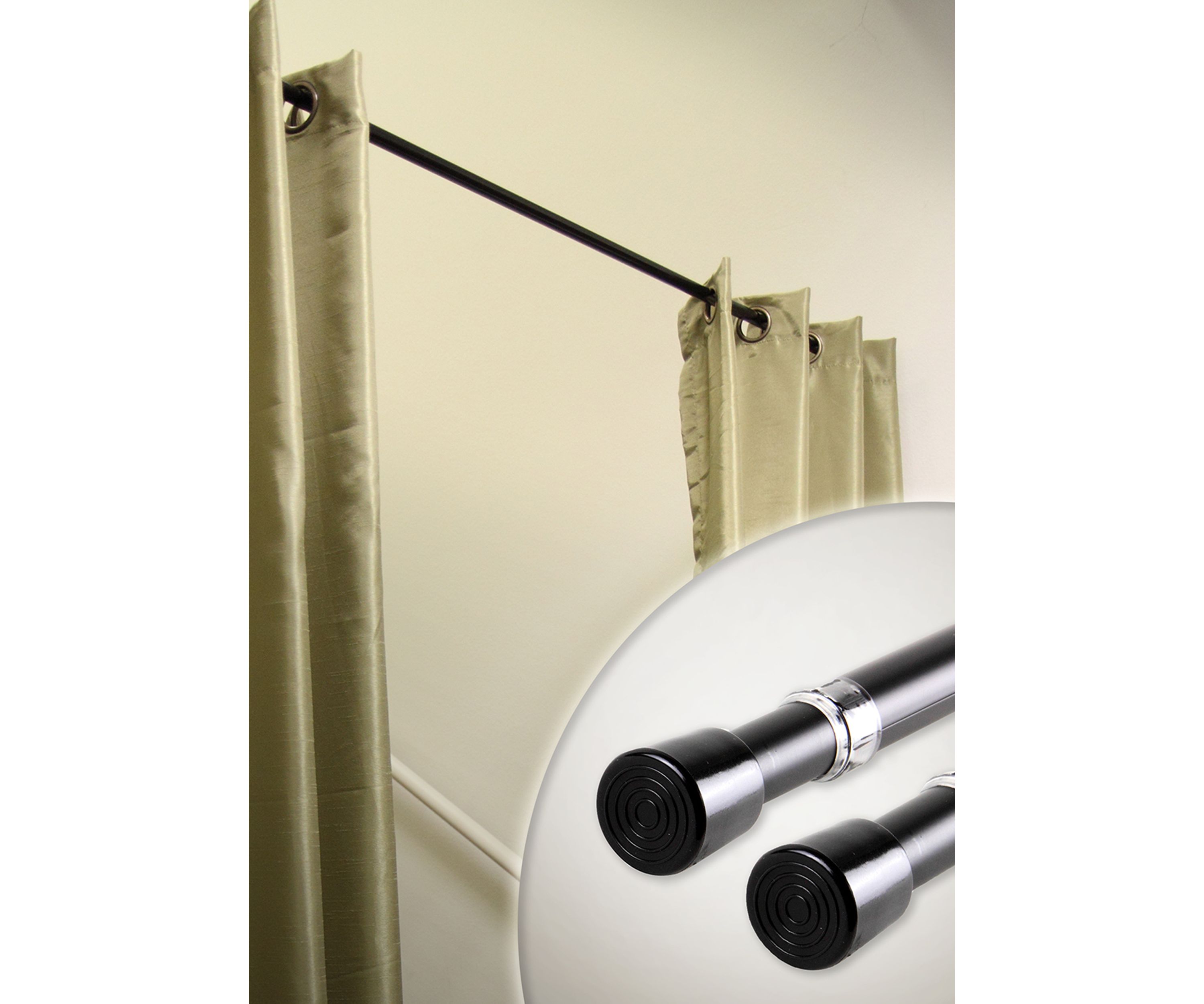 0.75 Inch Round Spring Tension Rod 