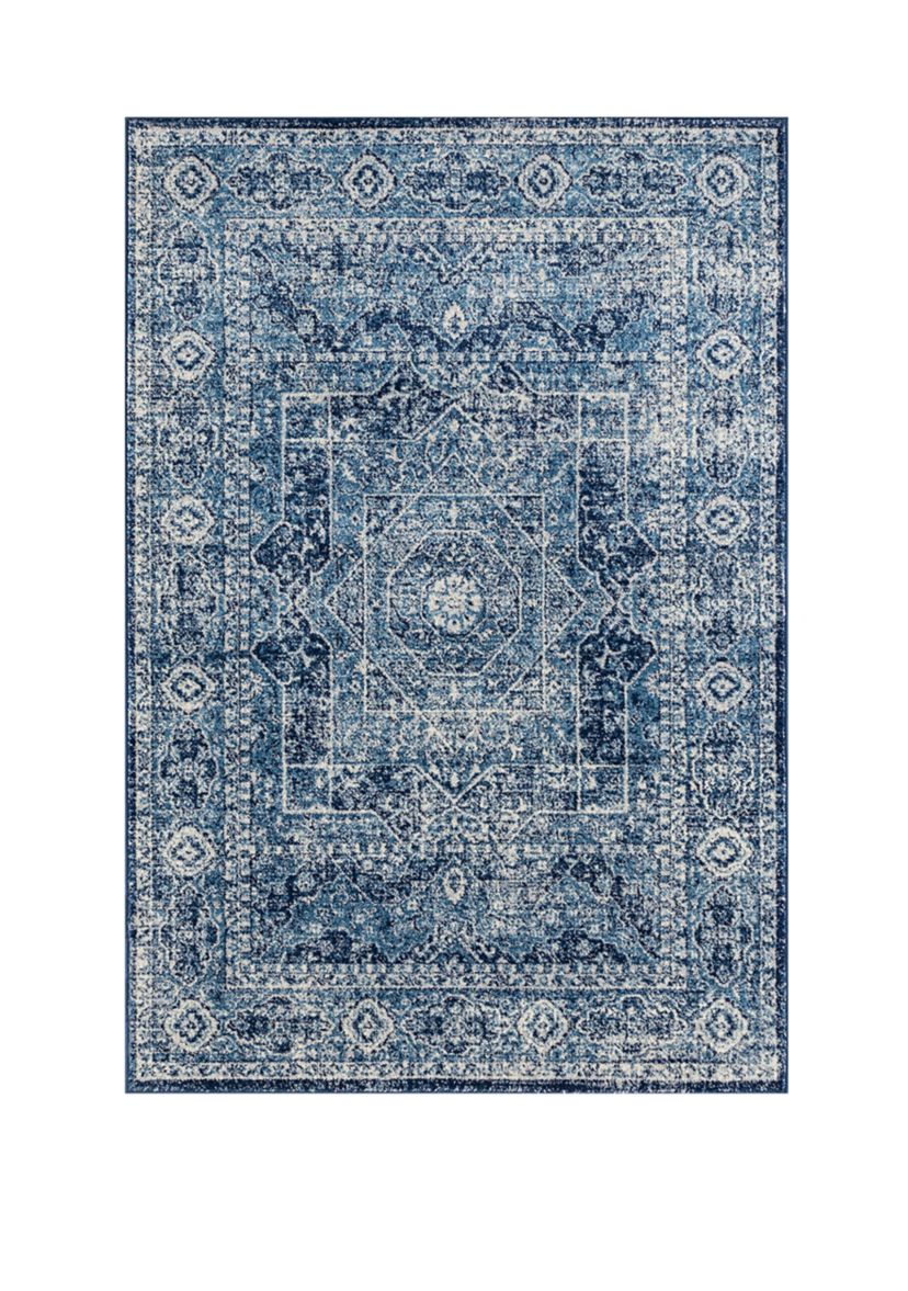 2 ft 7 in x 7 ft 2 in Abigail Britta Midnight Blue Runner Rug