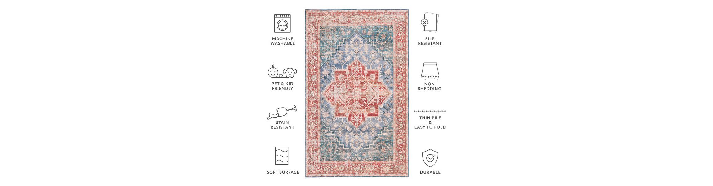 Arizona Washable Collection 137 Rug