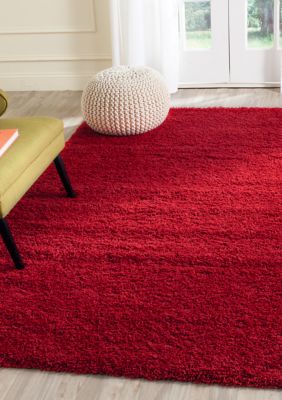 Safavieh Laguna Shag Area Rug Collection, Red, 4 x 6 Rectangle
