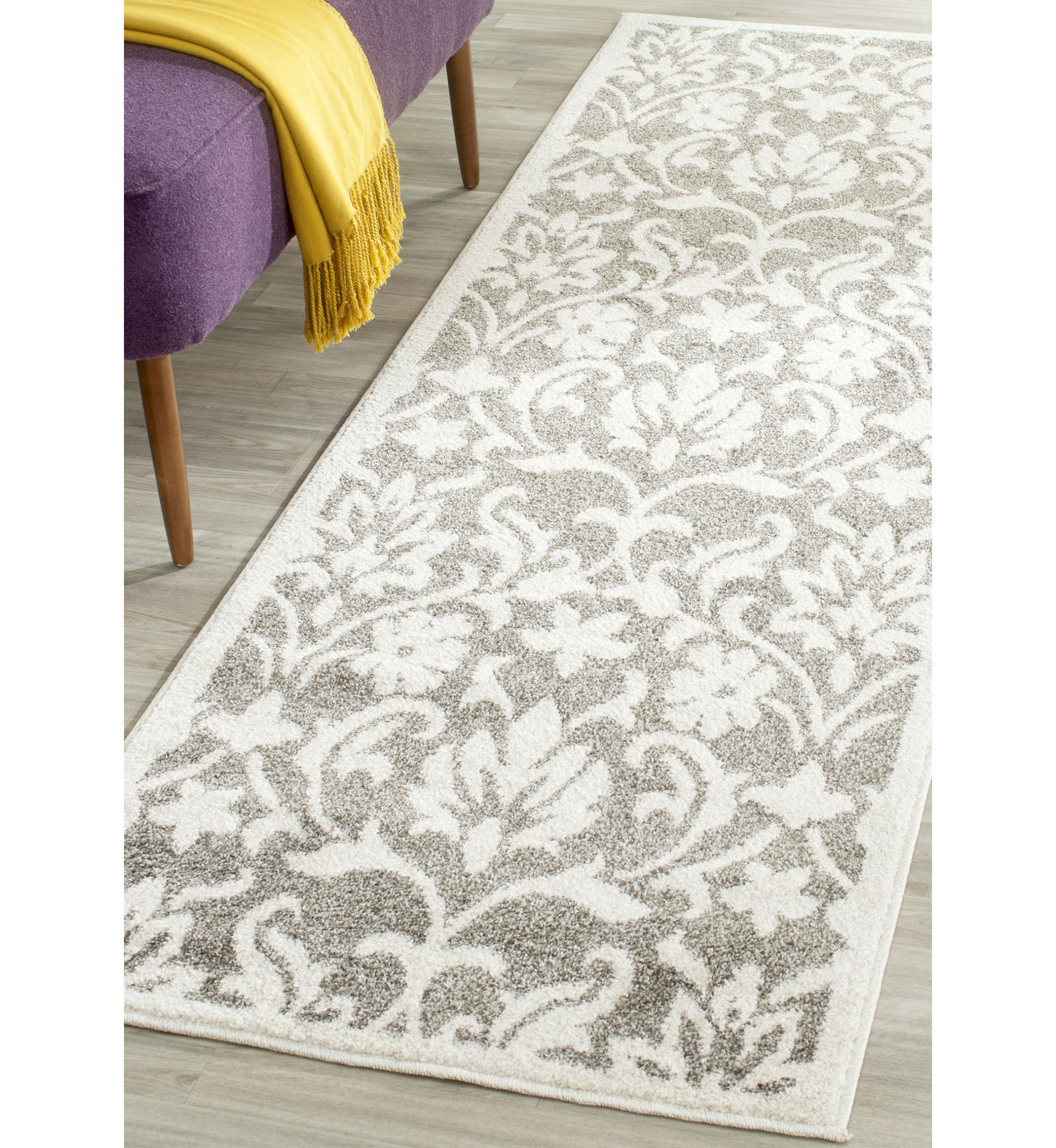 Amherst Classic Symmetrical Flower Area Rug Collection