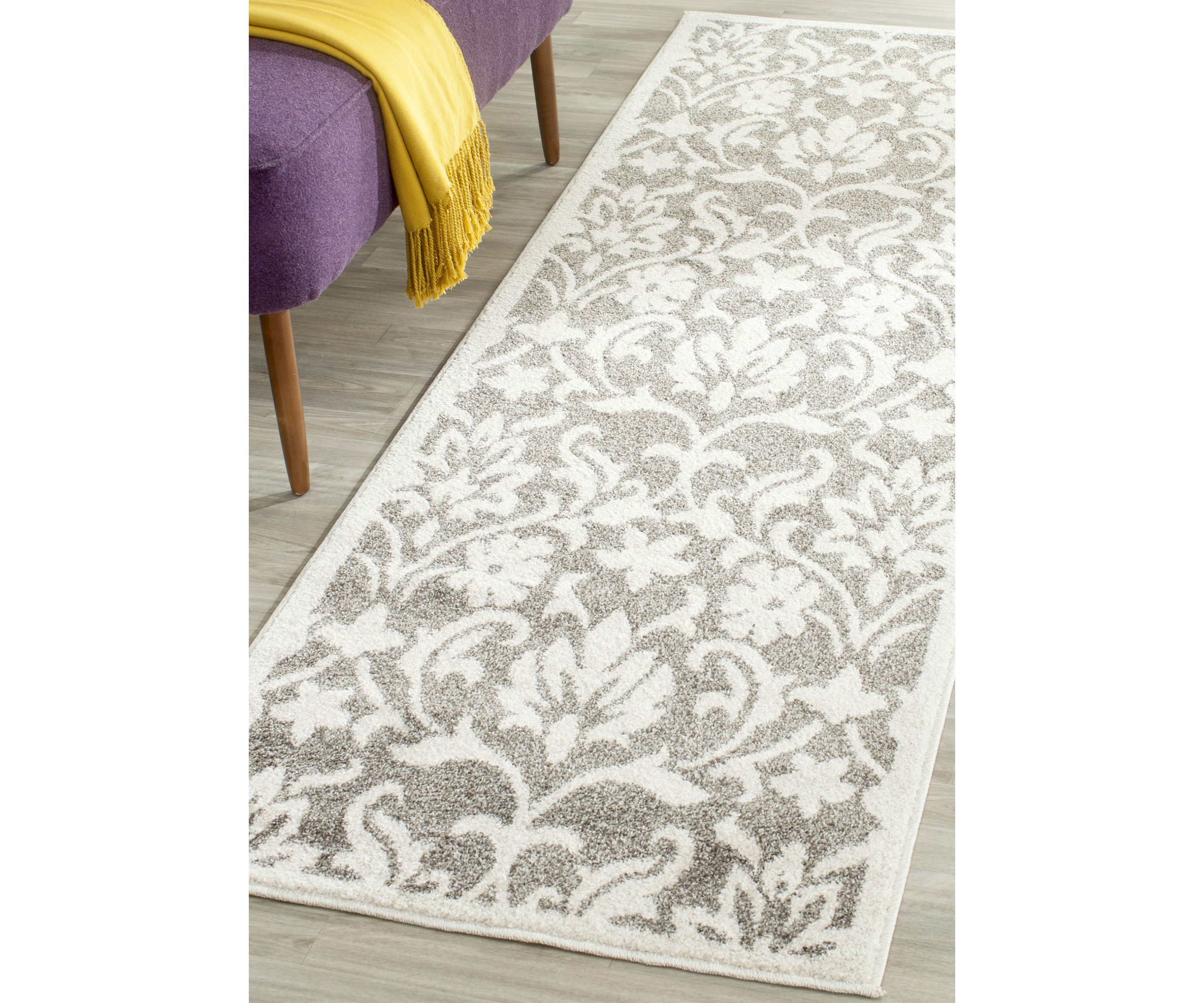 Amherst Classic Symmetrical Flower Area Rug Collection