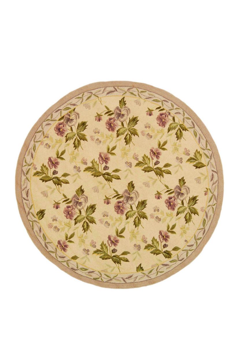 Chelsea Ivory Hand Hooked Ivory Floral  Area Rug Collection