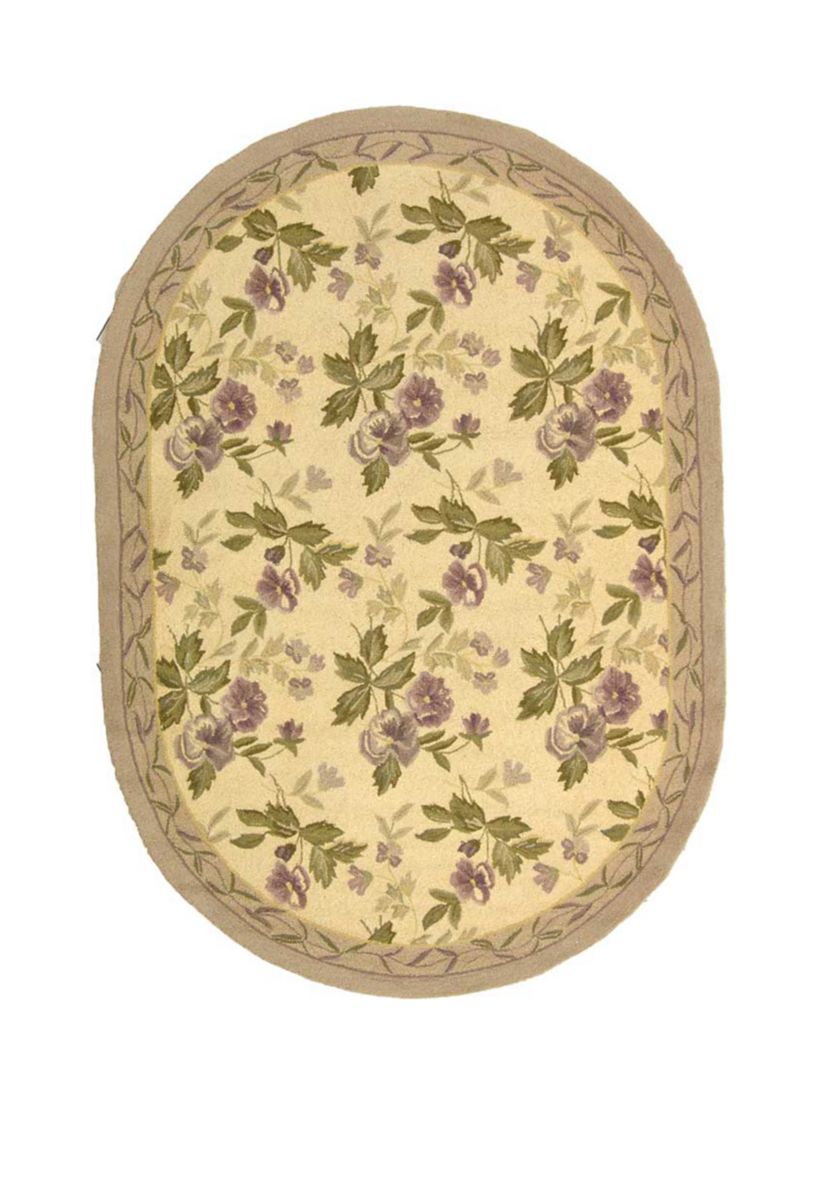 Chelsea Ivory Hand Hooked Ivory Floral  Area Rug Collection