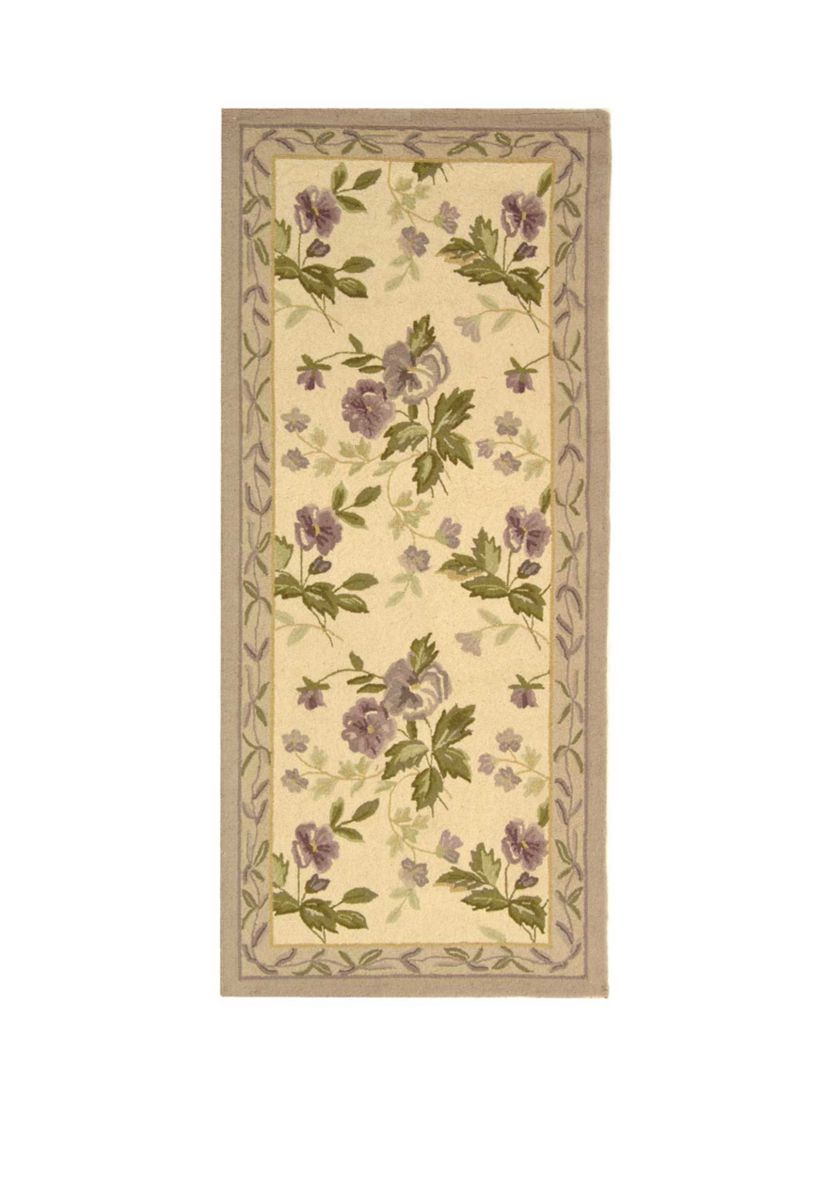Chelsea Ivory Hand Hooked Ivory Floral  Area Rug Collection