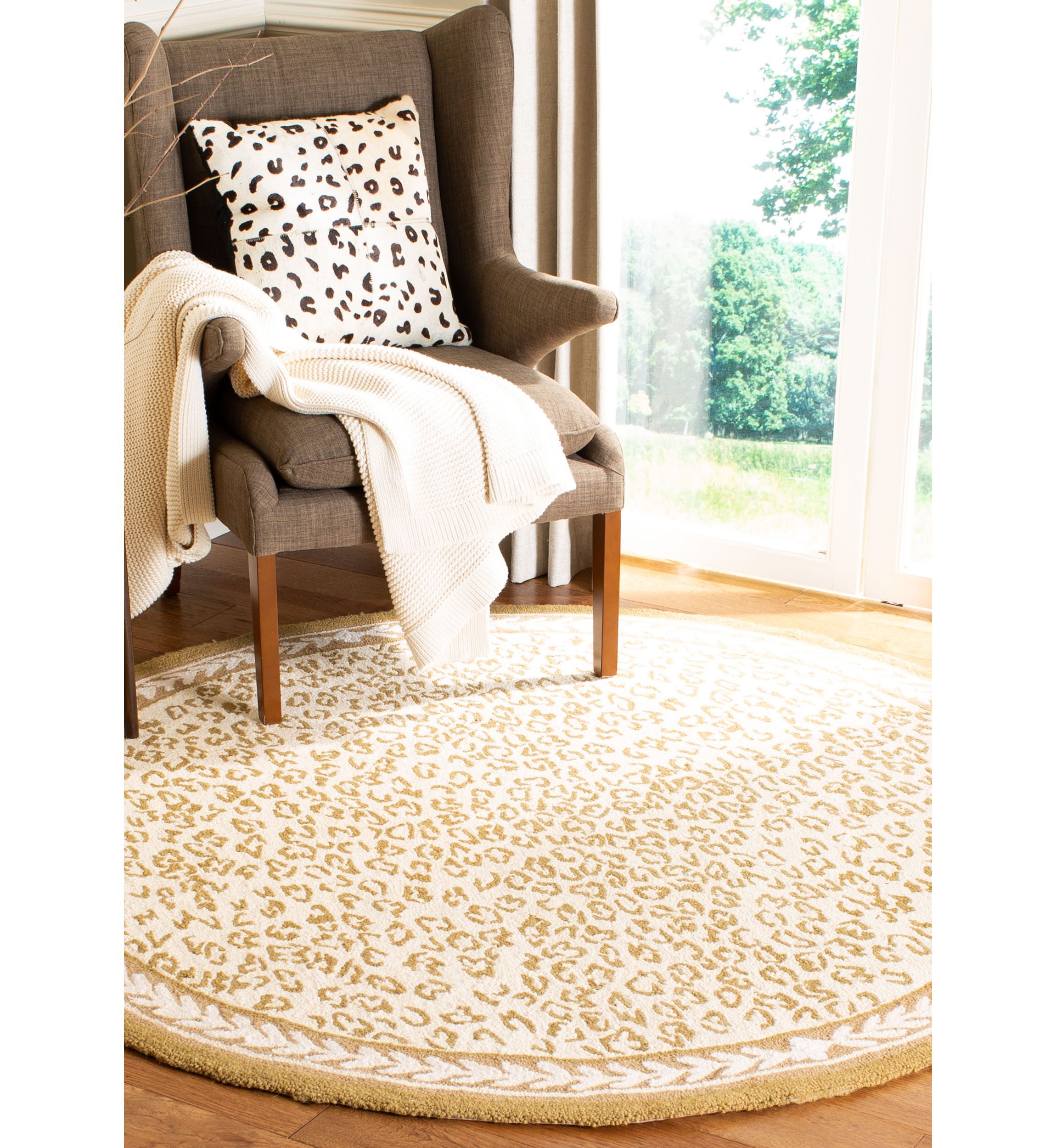 Chelsea   Cheetah Print Area Rug Collection