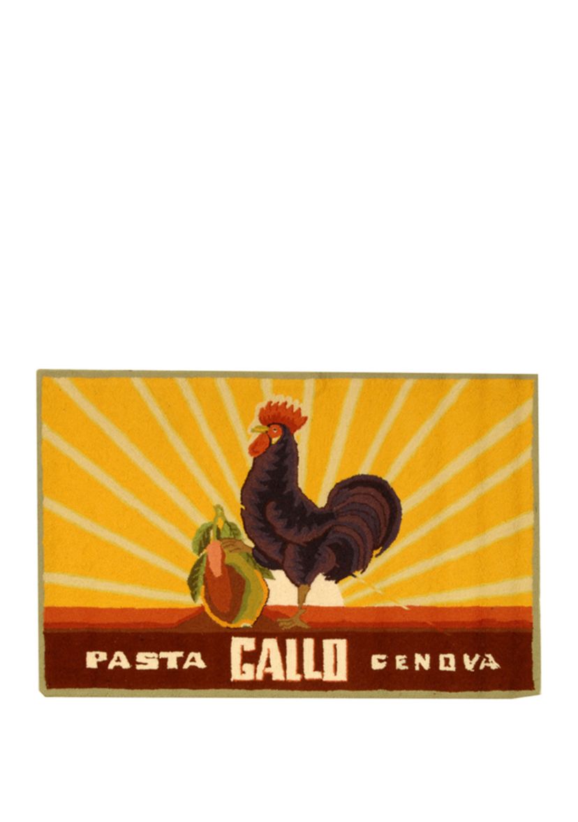 Chelsea Peragallo Rooster Area Rug Collection