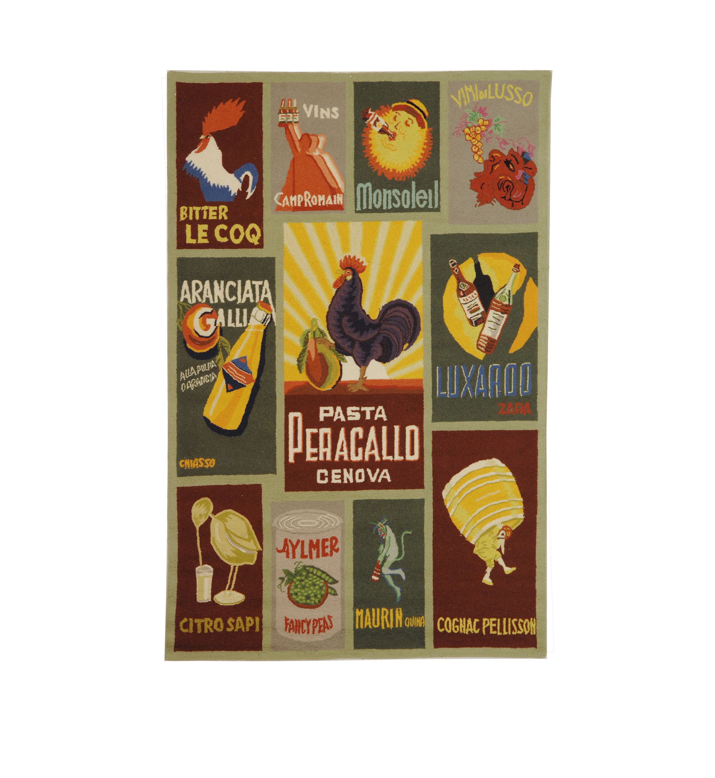 Chelsea Peragallo Rooster Area Rug Collection