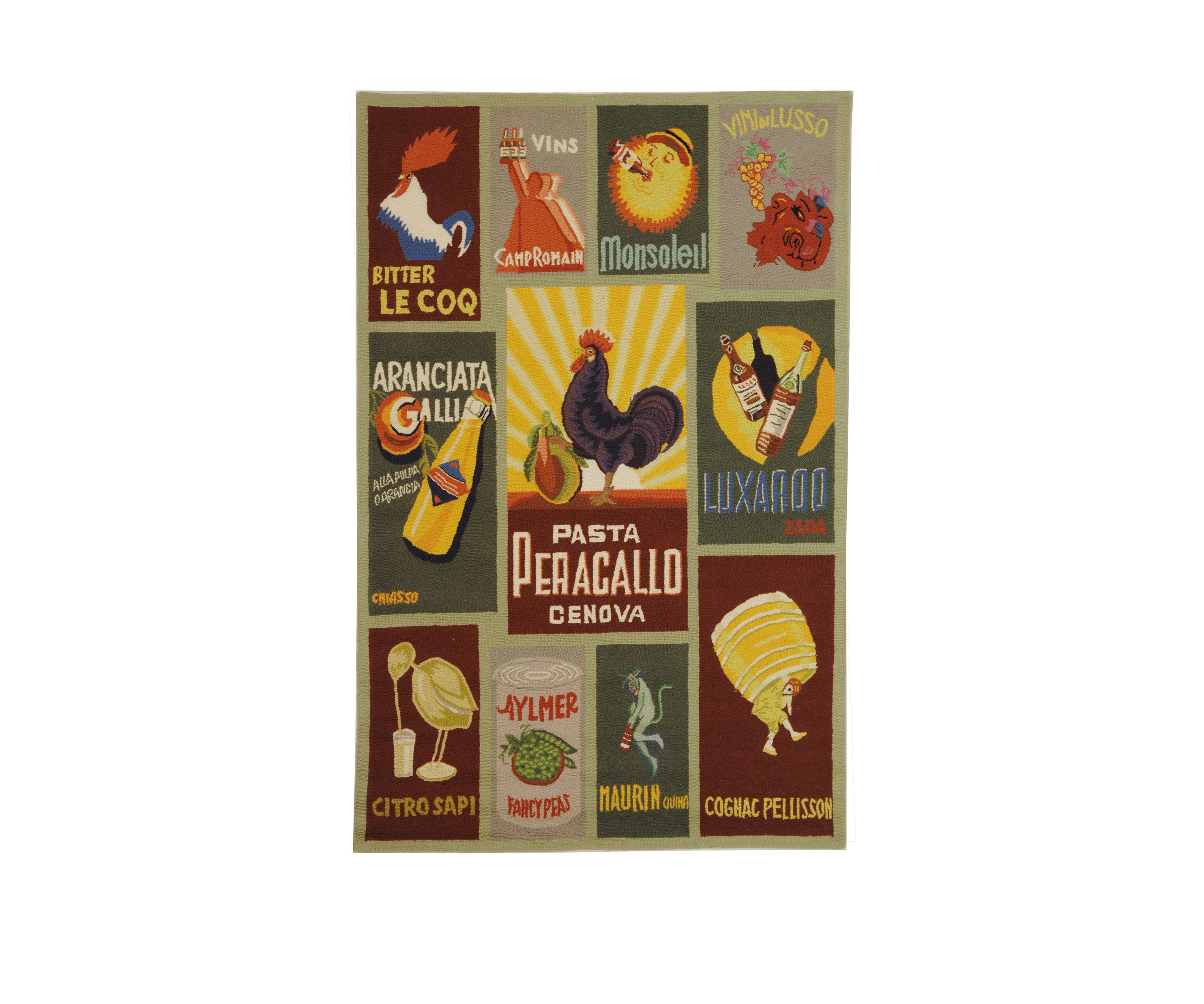 Chelsea Peragallo Rooster Area Rug Collection