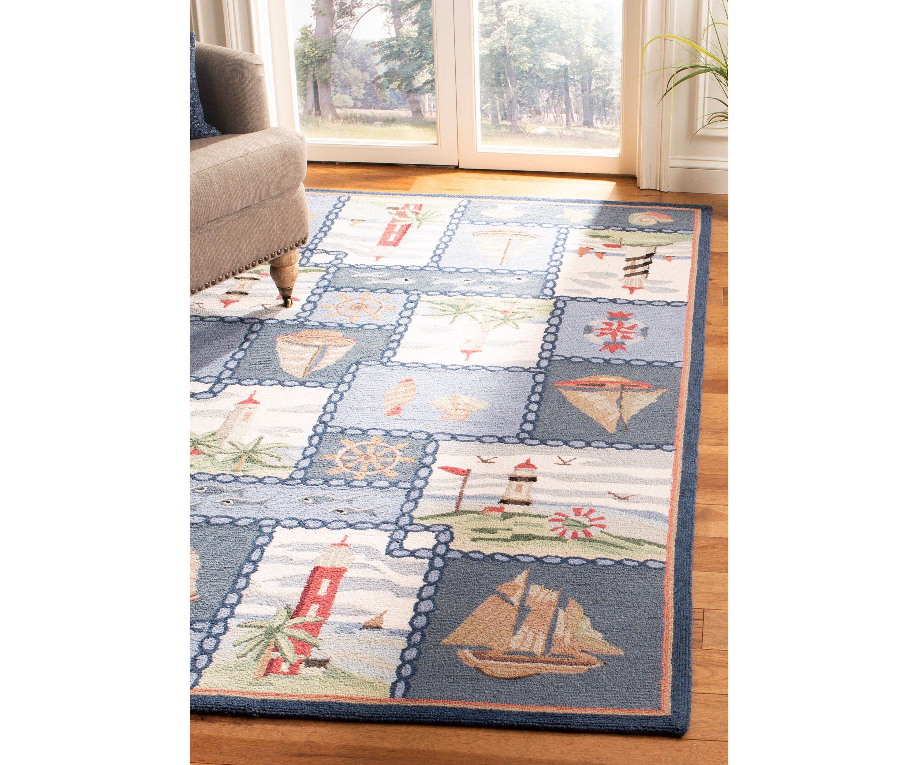 Chelsea Lighthouse and Sailboat Area Rug Collection