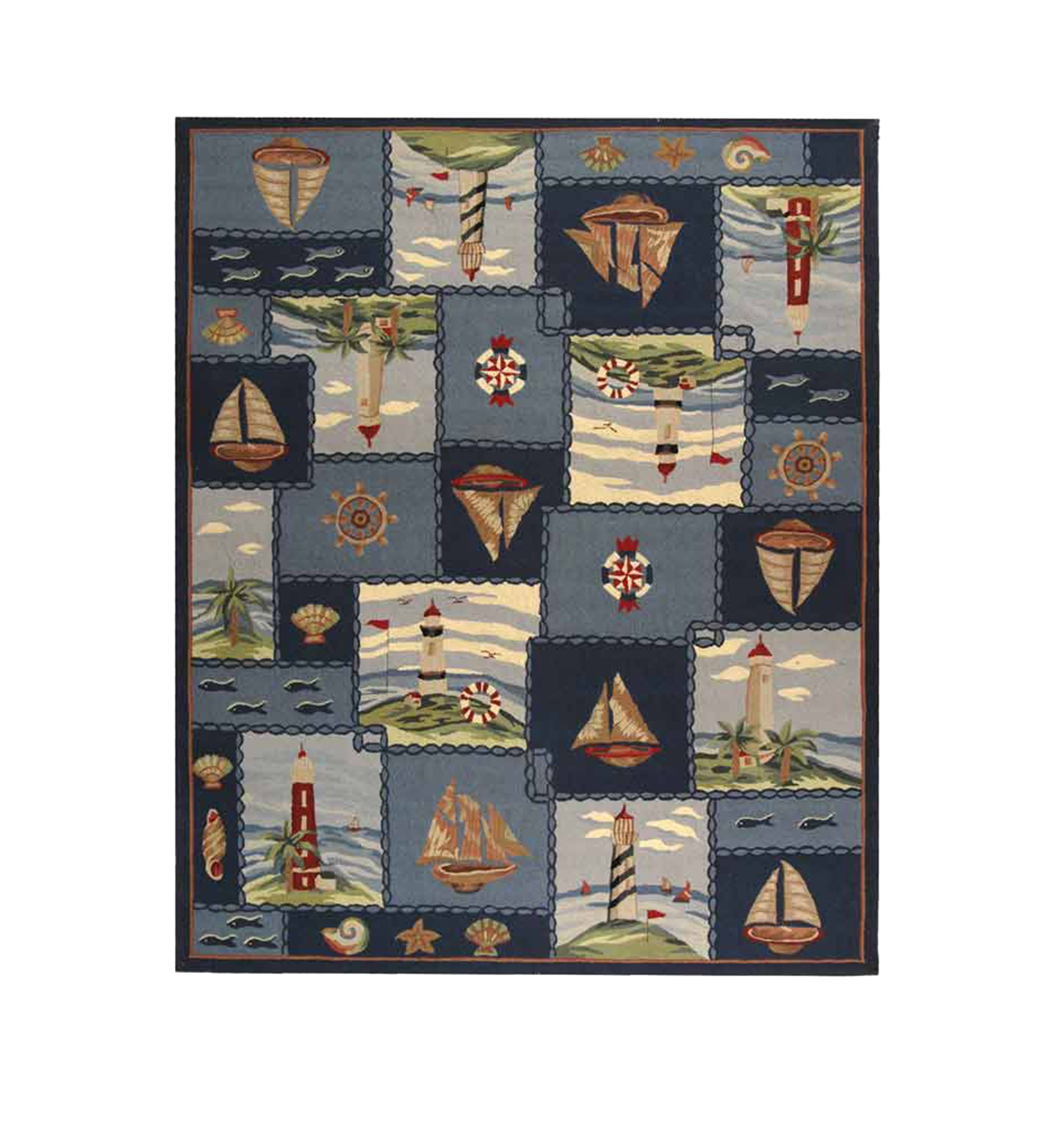 Chelsea Lighthouse and Sailboat Area Rug Collection