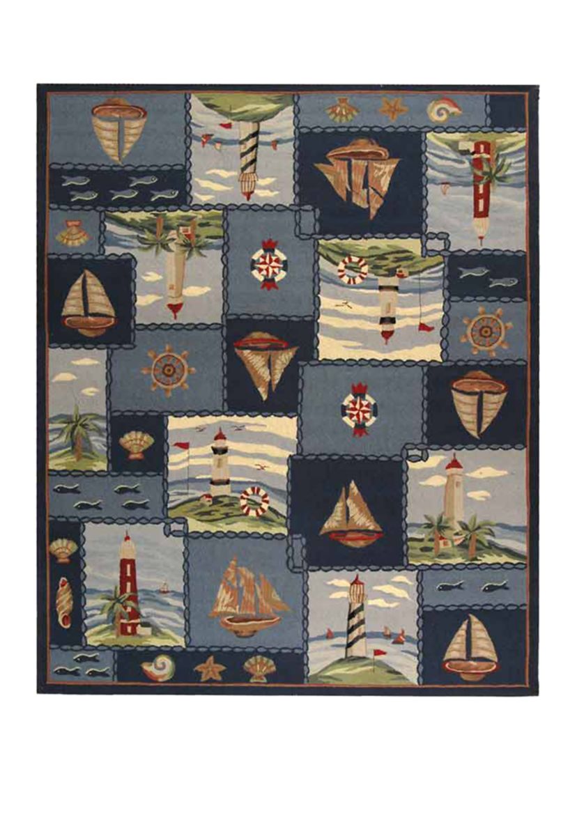 Chelsea Lighthouse and Sailboat Area Rug Collection
