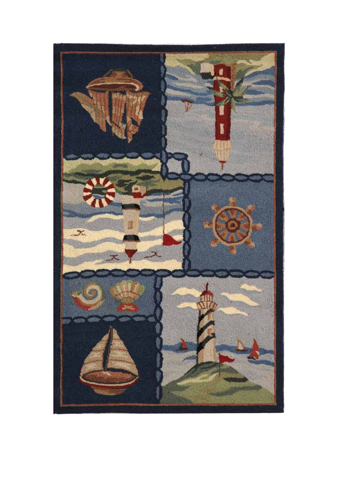 Chelsea Lighthouse and Sailboat Area Rug Collection