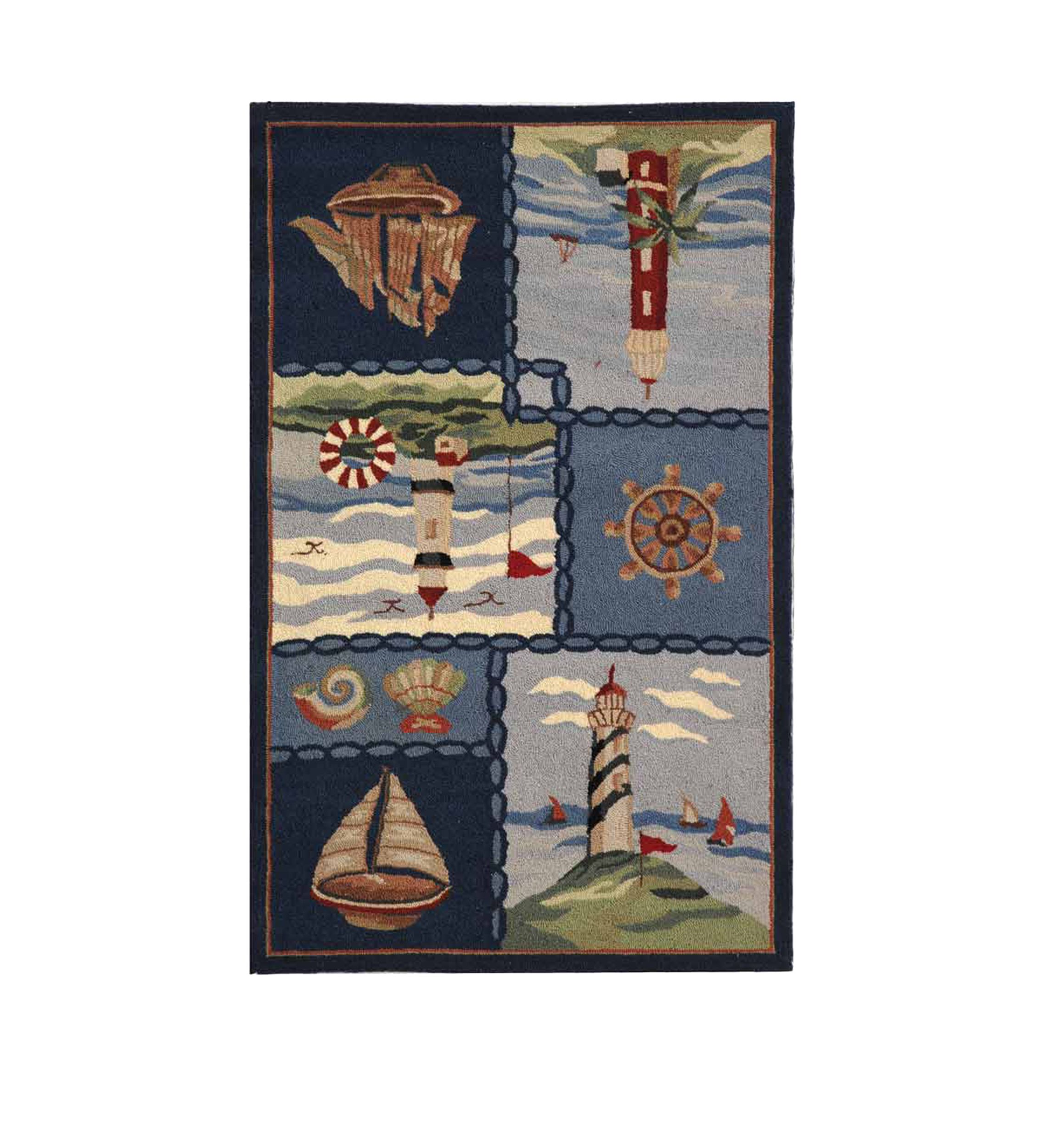 Chelsea Lighthouse and Sailboat Area Rug Collection