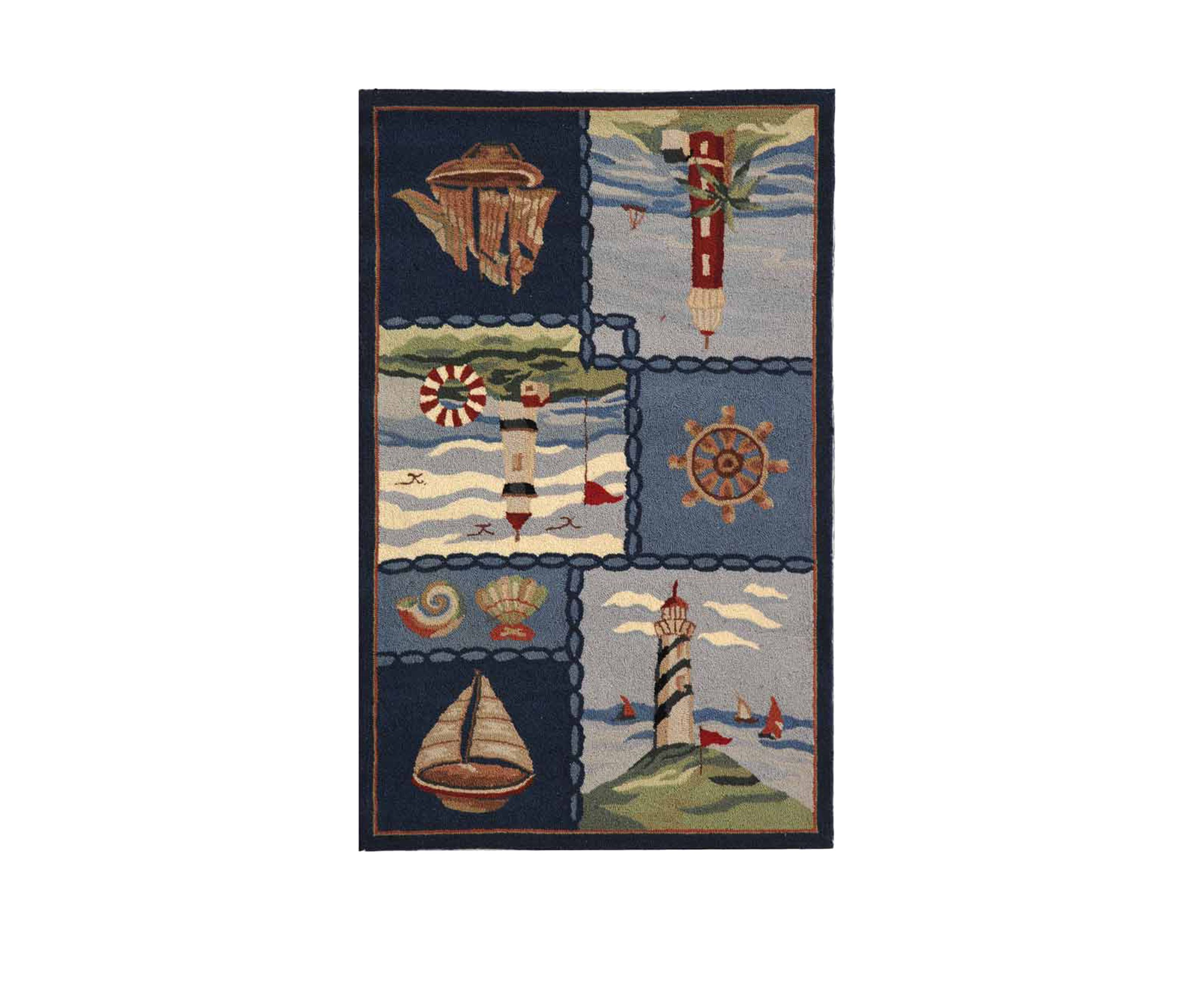 Chelsea Lighthouse and Sailboat Area Rug Collection