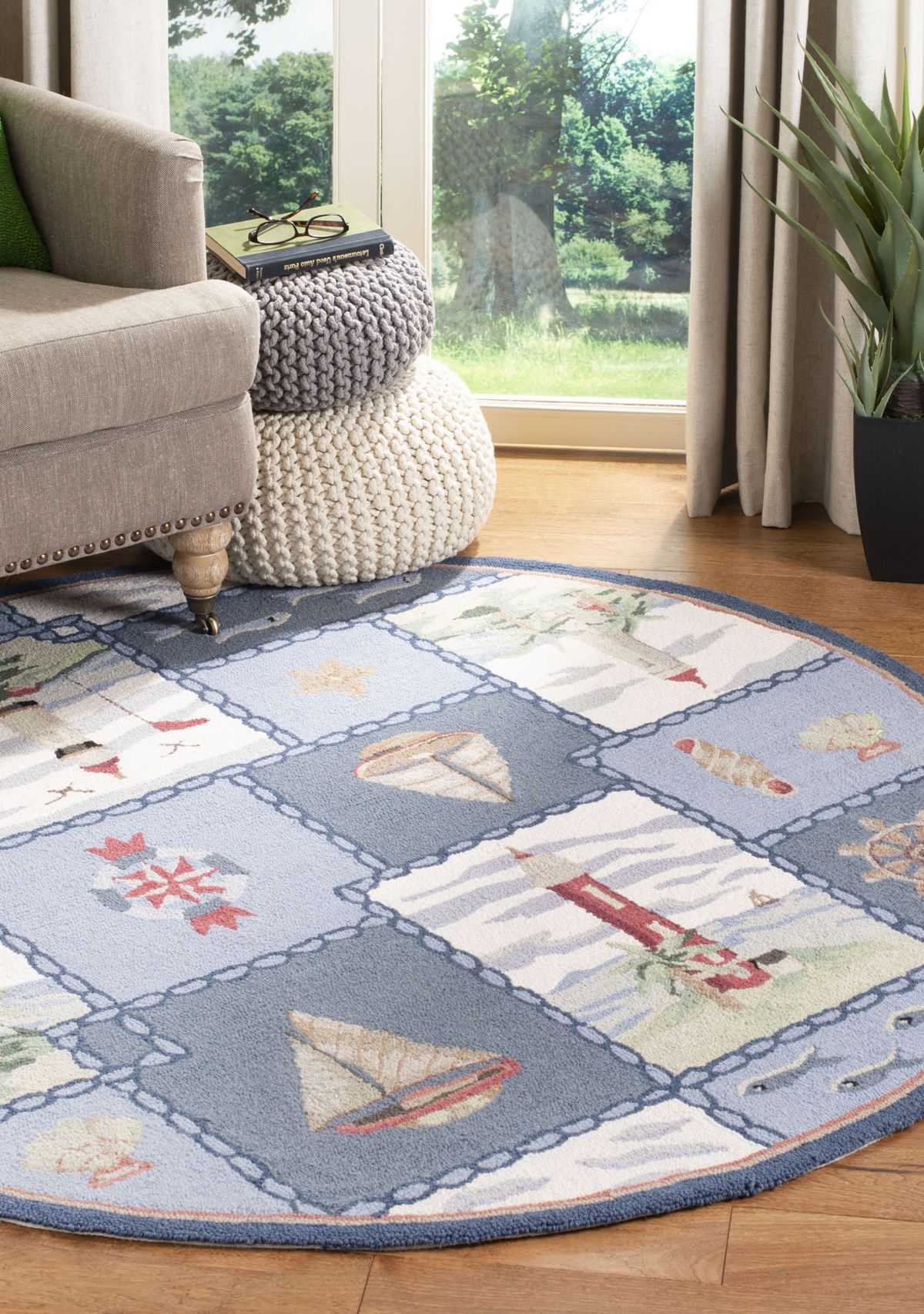 Chelsea Lighthouse and Sailboat Area Rug Collection