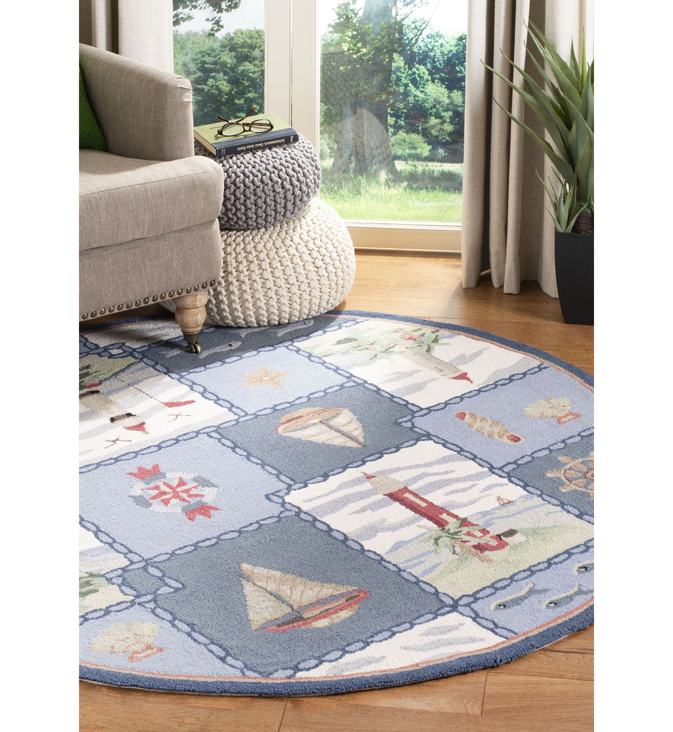 Chelsea Lighthouse and Sailboat Area Rug Collection