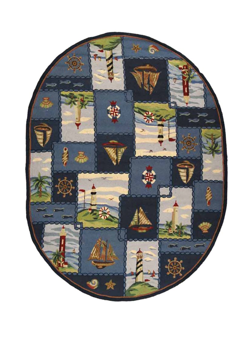 Chelsea Lighthouse and Sailboat Area Rug Collection