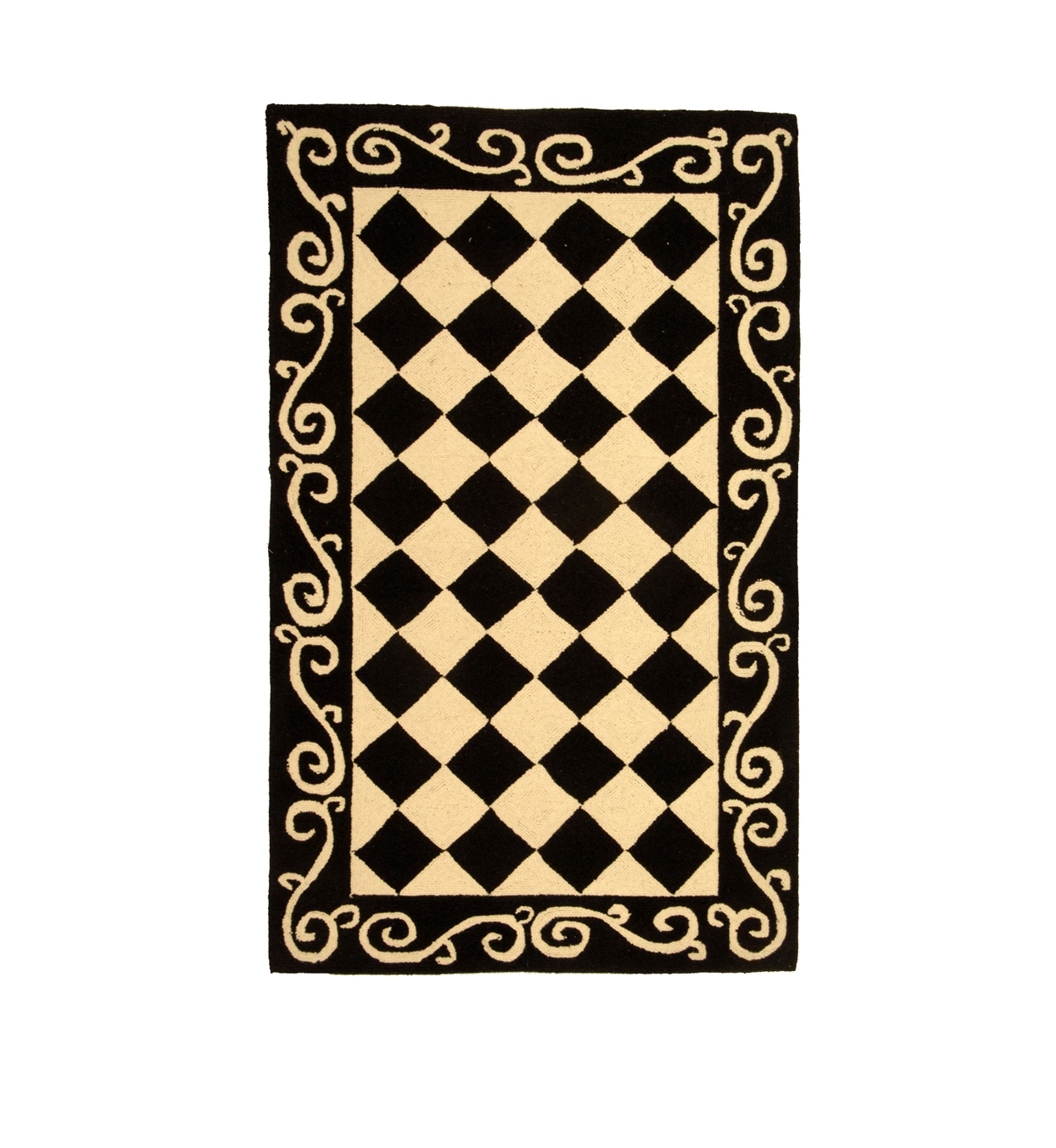 Chelsea Checkered Print Area Rug Collection