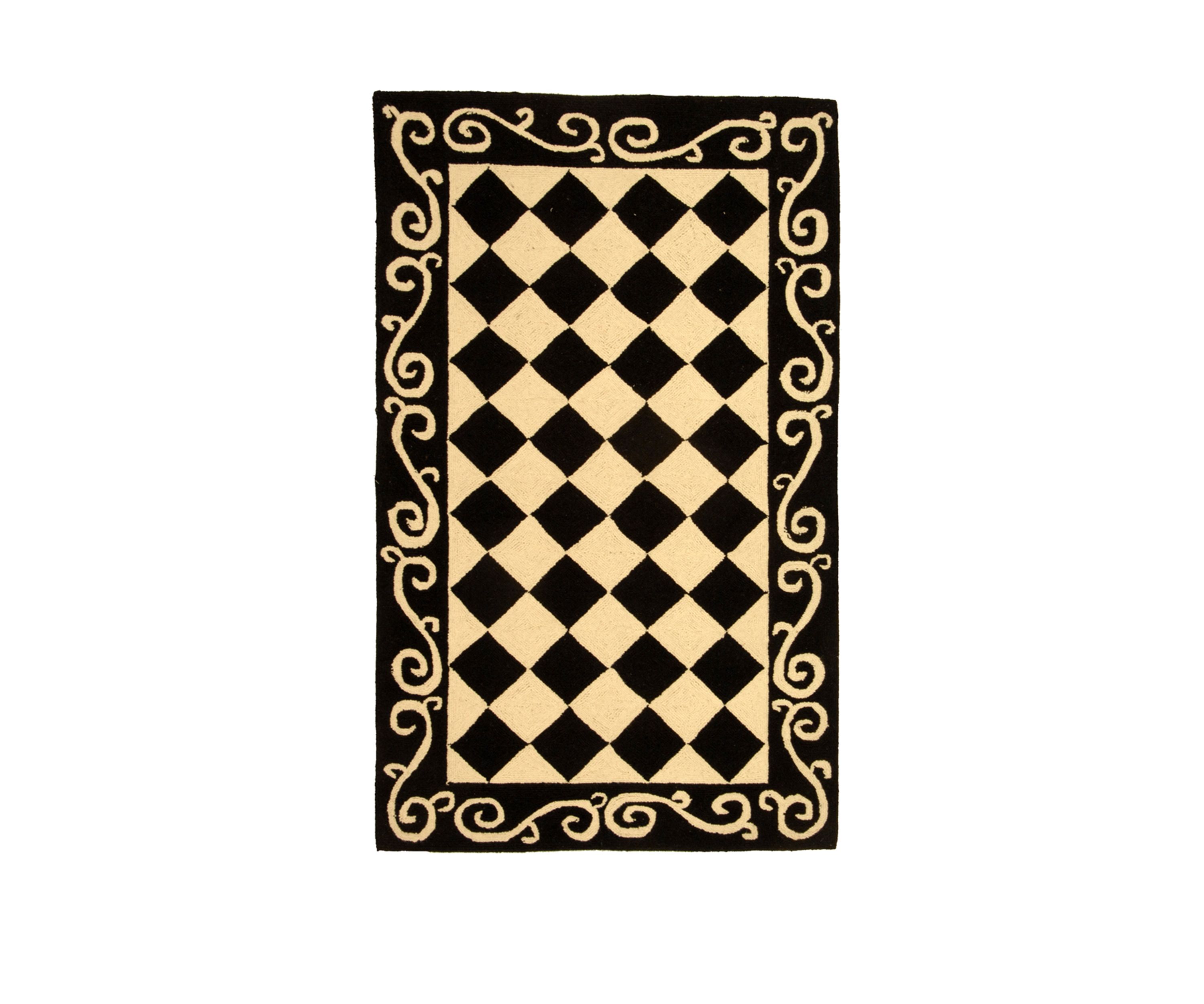 Chelsea Checkered Print Area Rug Collection